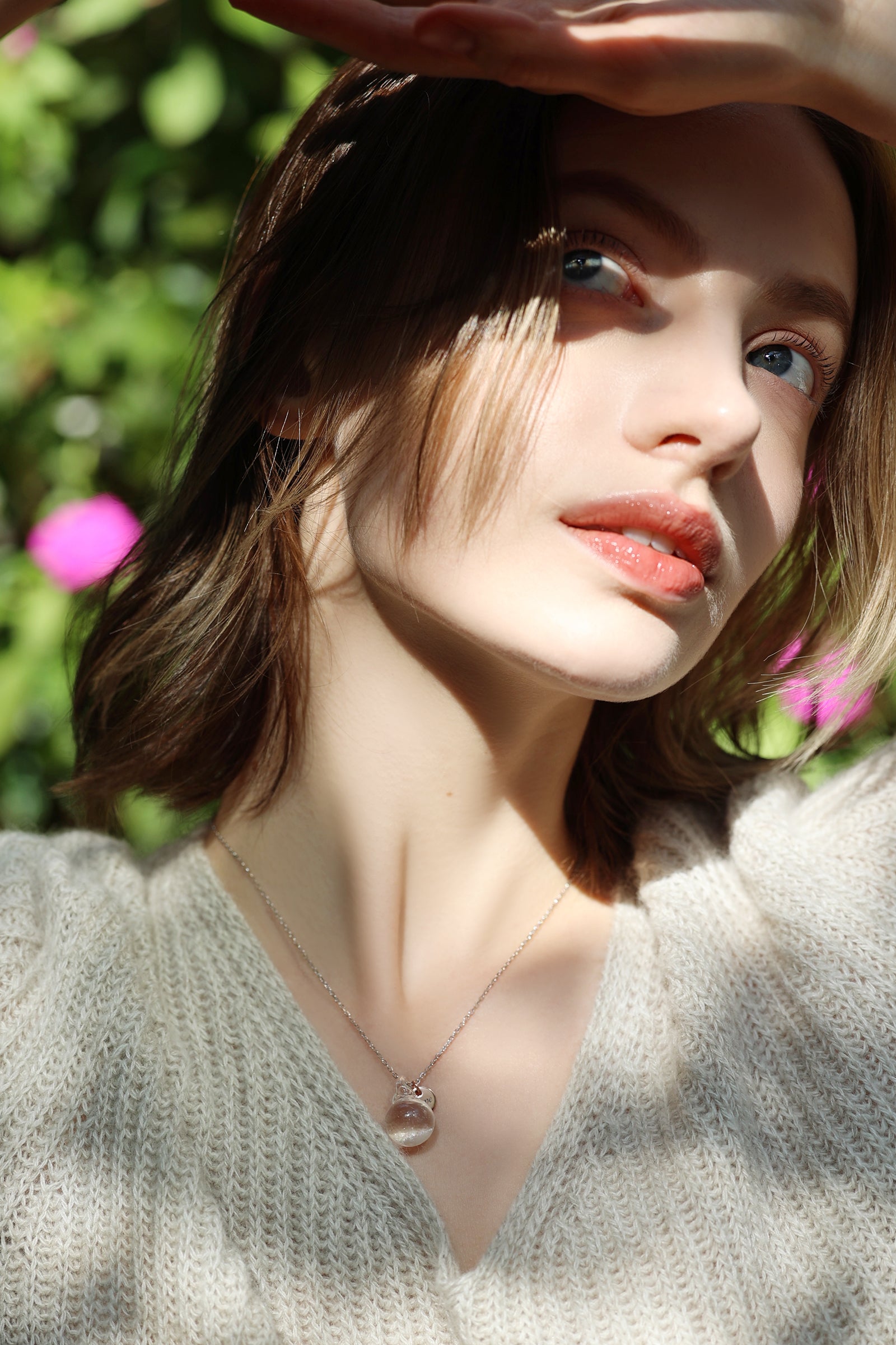 Personalized real mini snow globe necklace