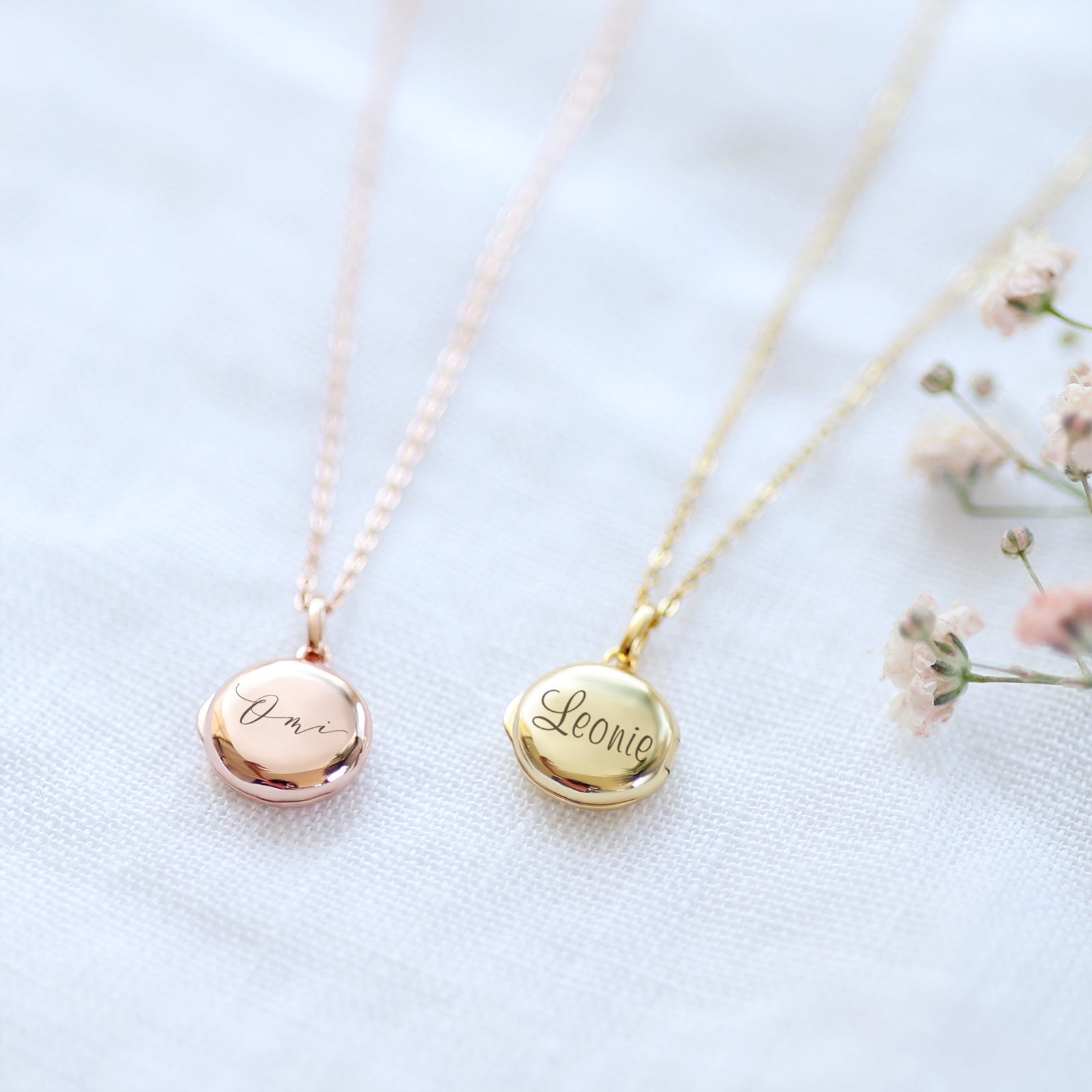 Personalized Mini Photo Locket Necklace - mini