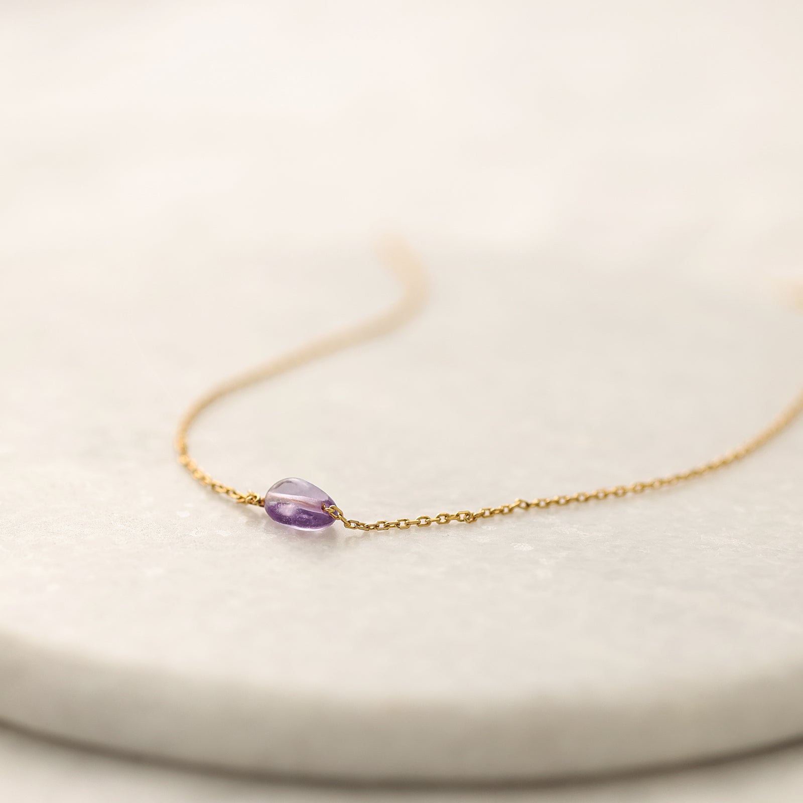 925er Silber Energiestein-Kette - personalisierbar - Natursteinkette - Edelstein Heilenergie Halskette - Geschenke für Sie - KS004 - VIVIANNASCHMUCK