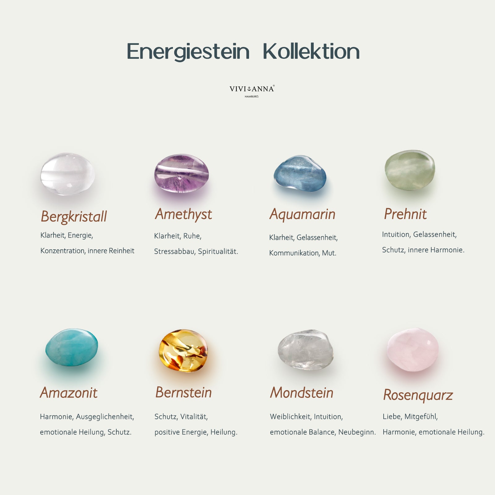 Individuelle Heilenergie-Kette mit personalisiertem Plättchen - 925er Sterling Silber