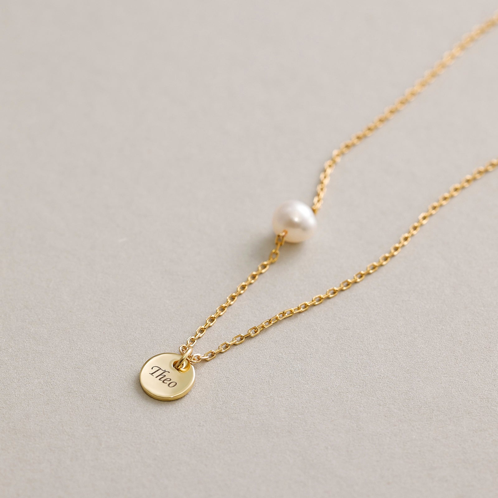 Personalisiert 925er Silber Kette mit Süßwasserperle - Damen Perlenkette - Harmonie Kette - Zuchtperlen - Geschenke für Sie - KS008 - VIVIANNASCHMUCK