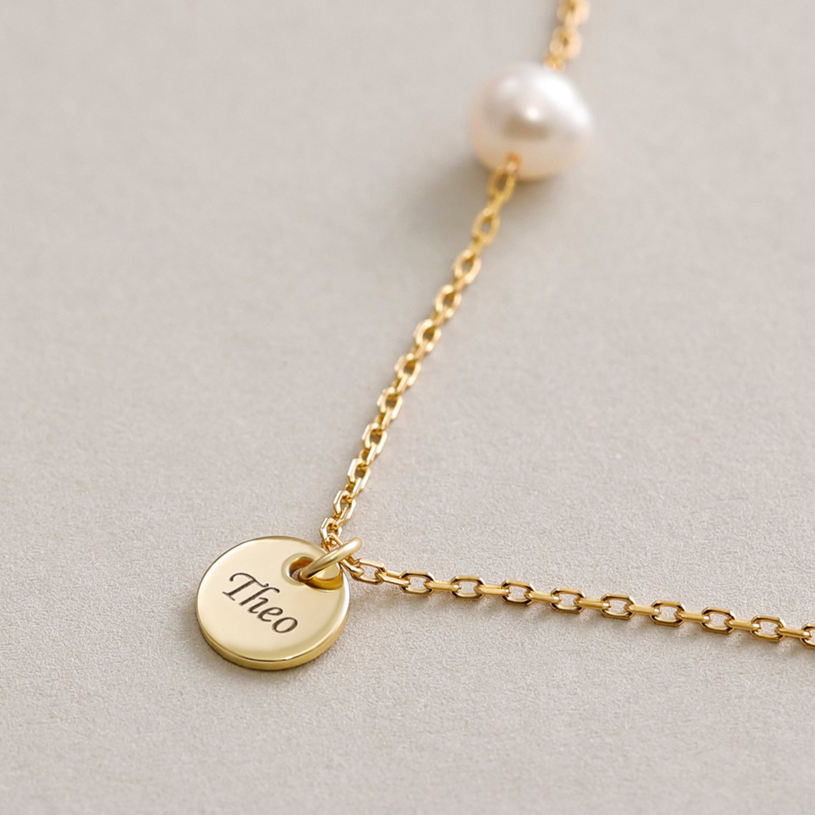 Personalisiert 925er Silber Kette mit Süßwasserperle - Damen Perlenkette - Harmonie Kette - Zuchtperlen - Geschenke für Sie - KS008 - VIVIANNASCHMUCK