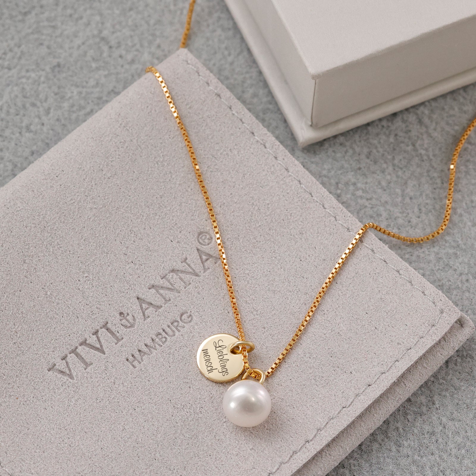 Women's Necklace with Freshwater Pearl - 925 Sterling Silver