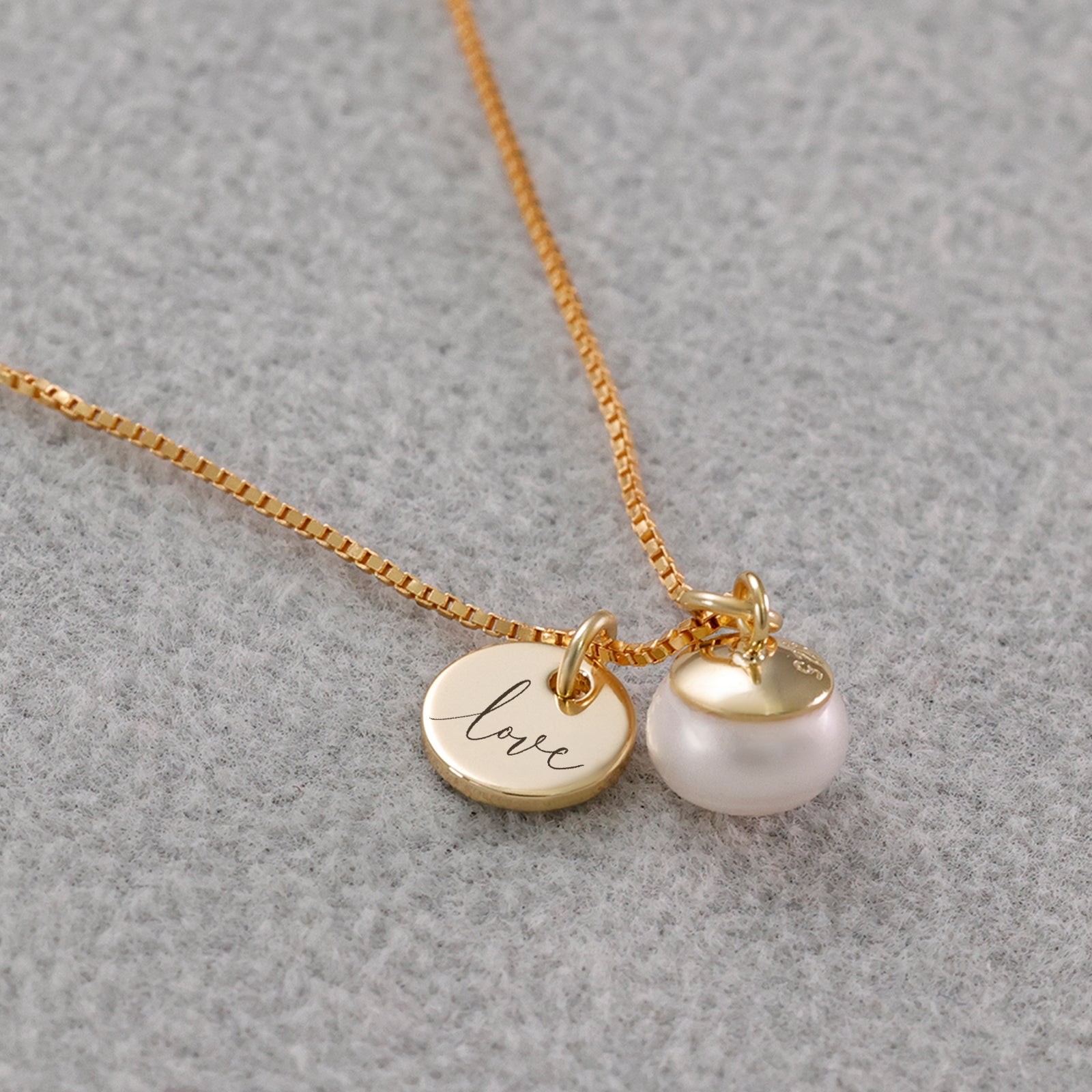 Women's Necklace with Freshwater Pearl - 925 Sterling Silver