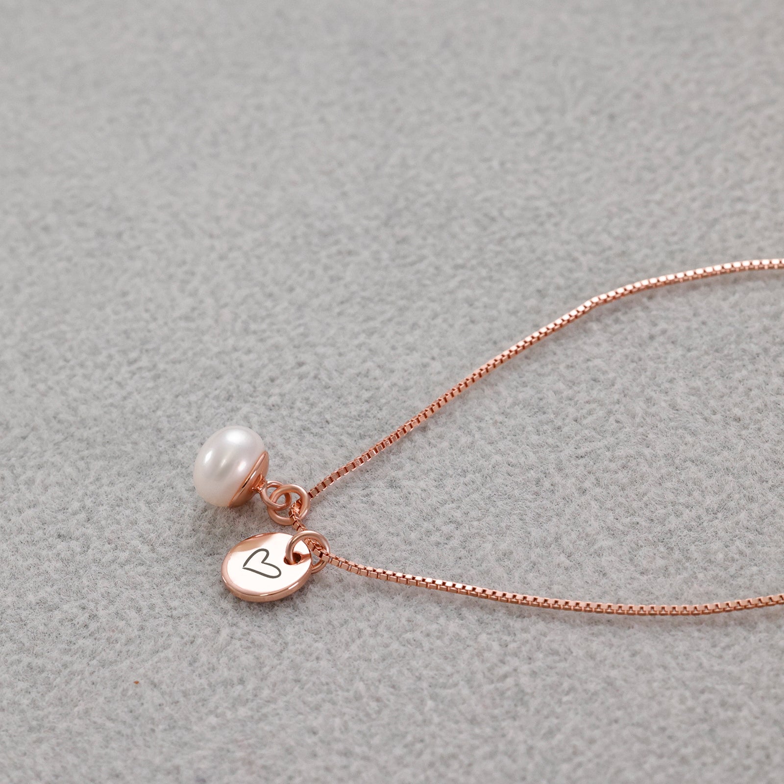 Women's Necklace with Freshwater Pearl - 925 Sterling Silver