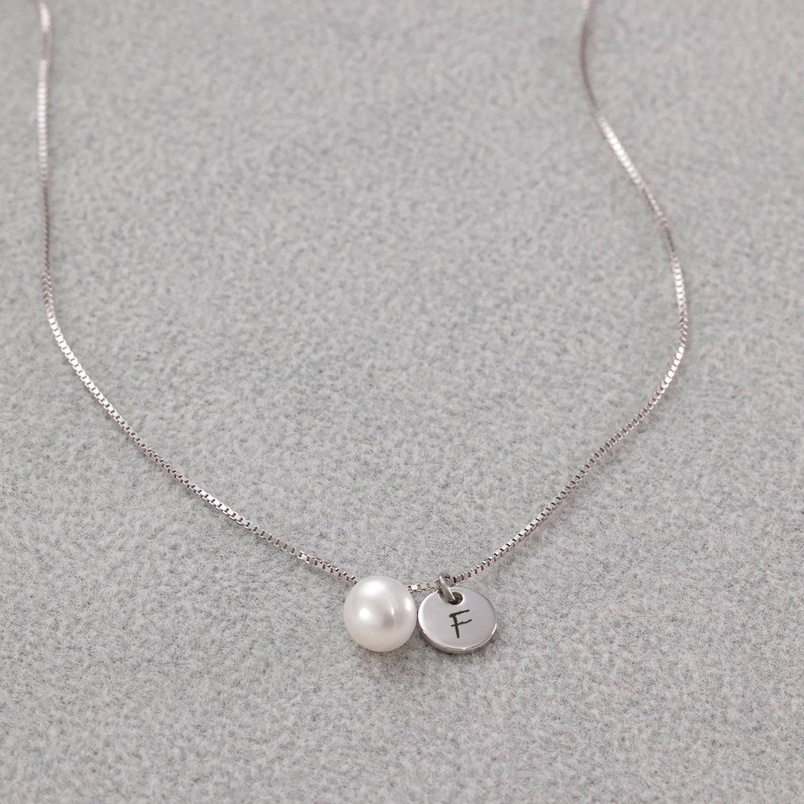 Women's Necklace with Freshwater Pearl - 925 Sterling Silver