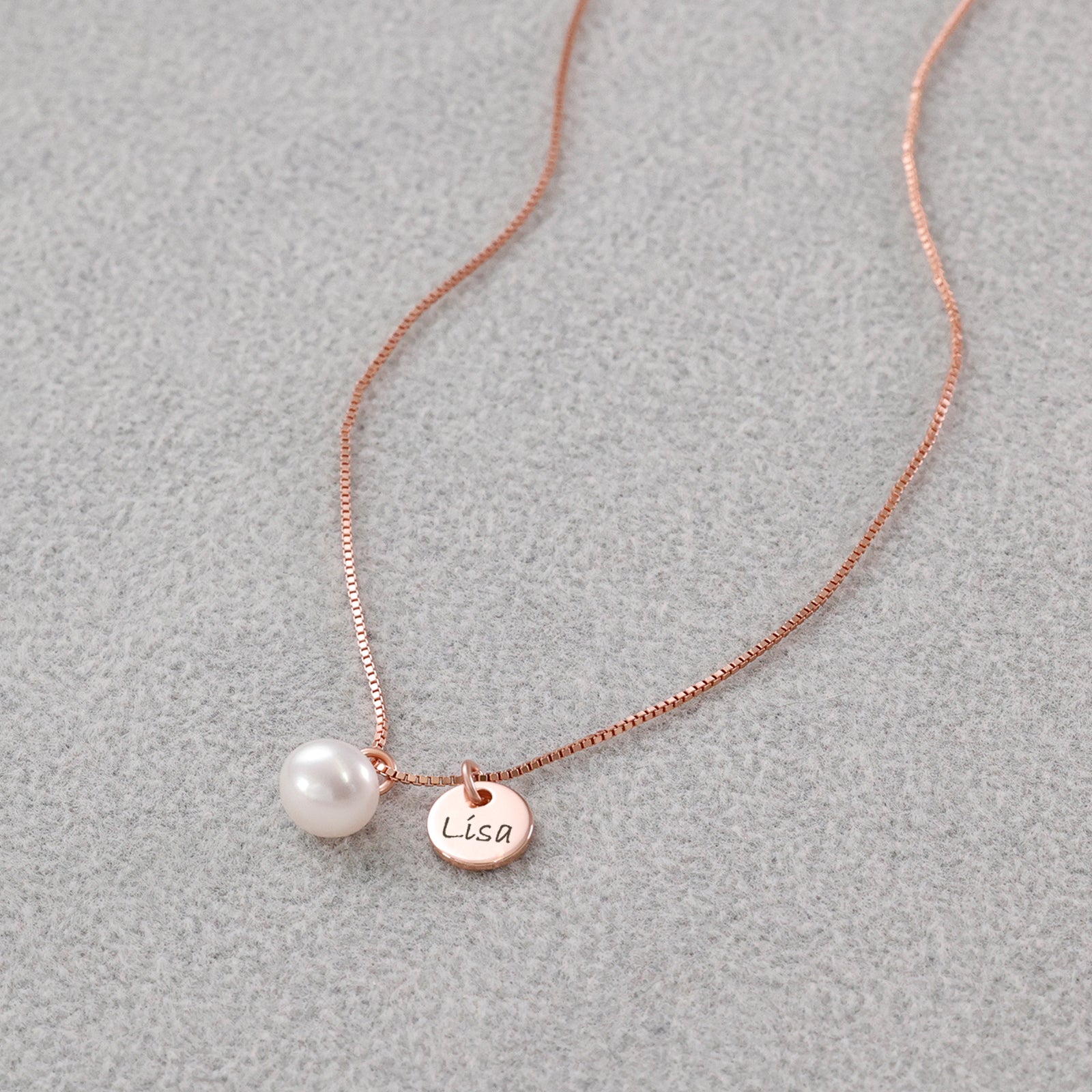 Women's Necklace with Freshwater Pearl - 925 Sterling Silver
