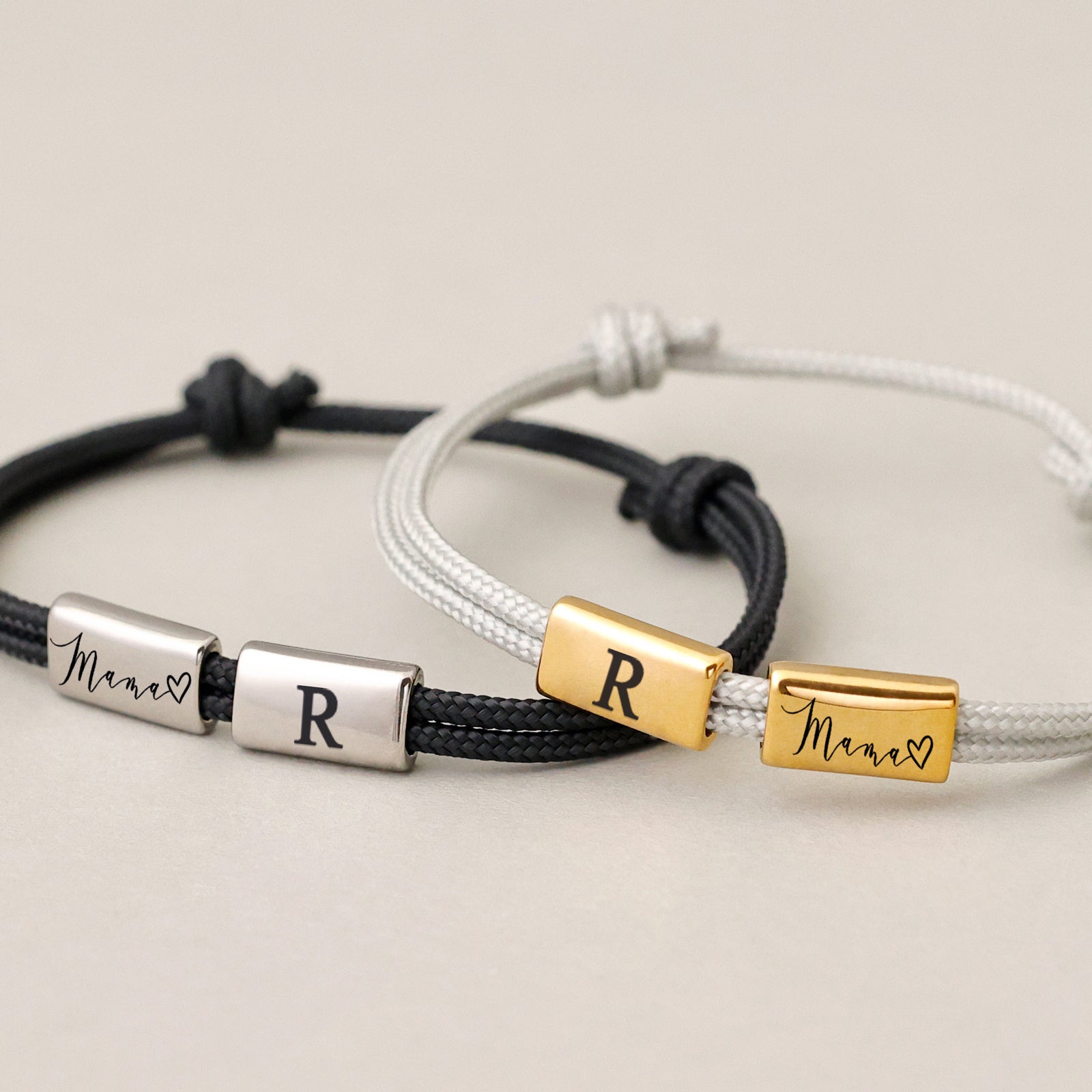 Personalized Sailing Rope Bracelet - Gift for Mom with Card