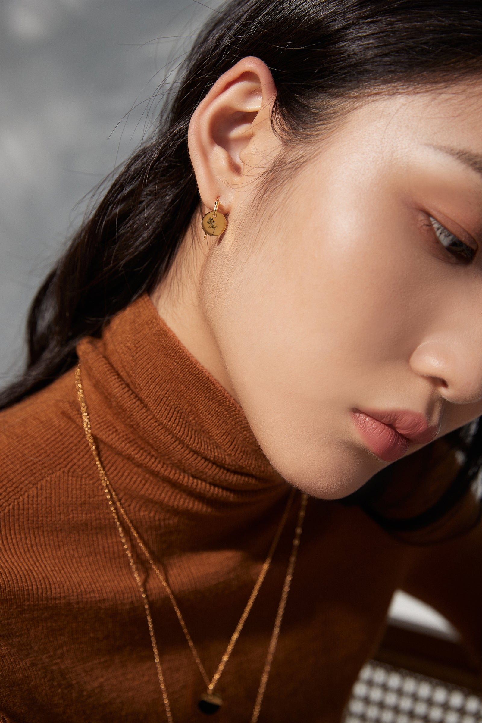 925 Silver Earrings - Birth Flower Earrings