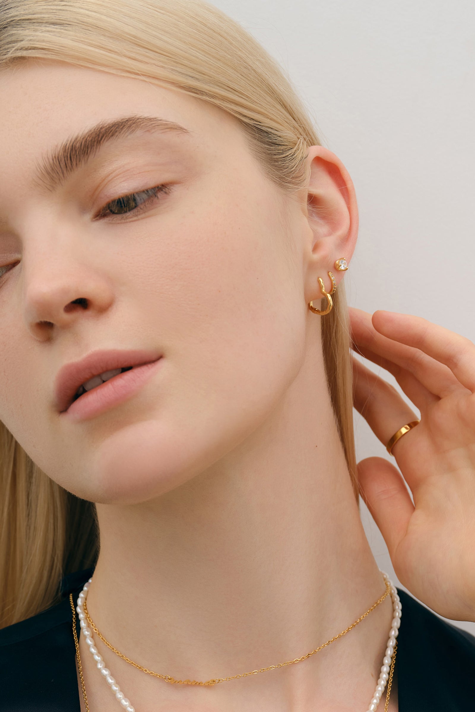 Asymmetrische Herzen Creolen - Hammerschlag - VIVIANNASCHMUCK