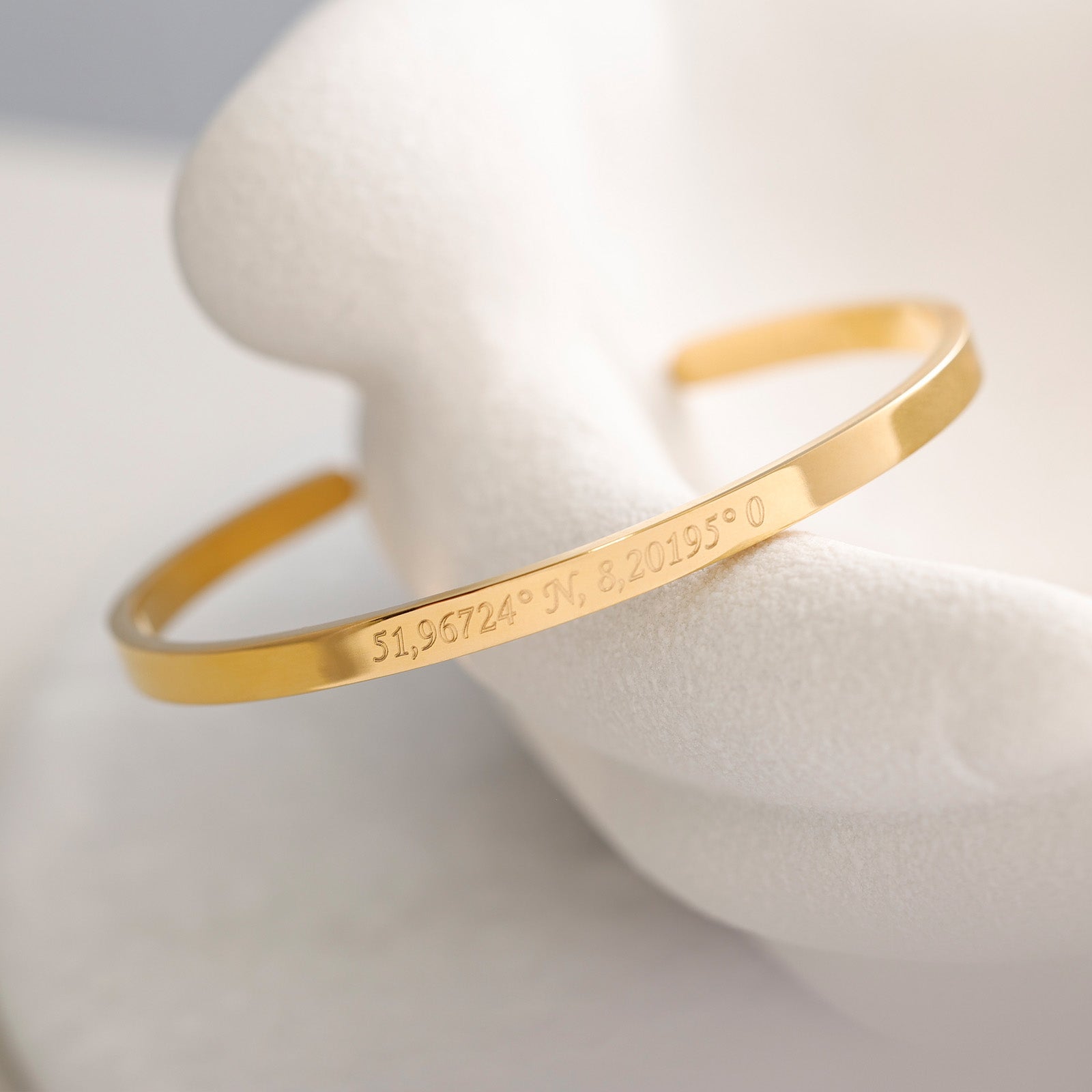 Personalized bangle with engraving color choice - Vivianna bangle - silver gold rose gold - gift for her - A104