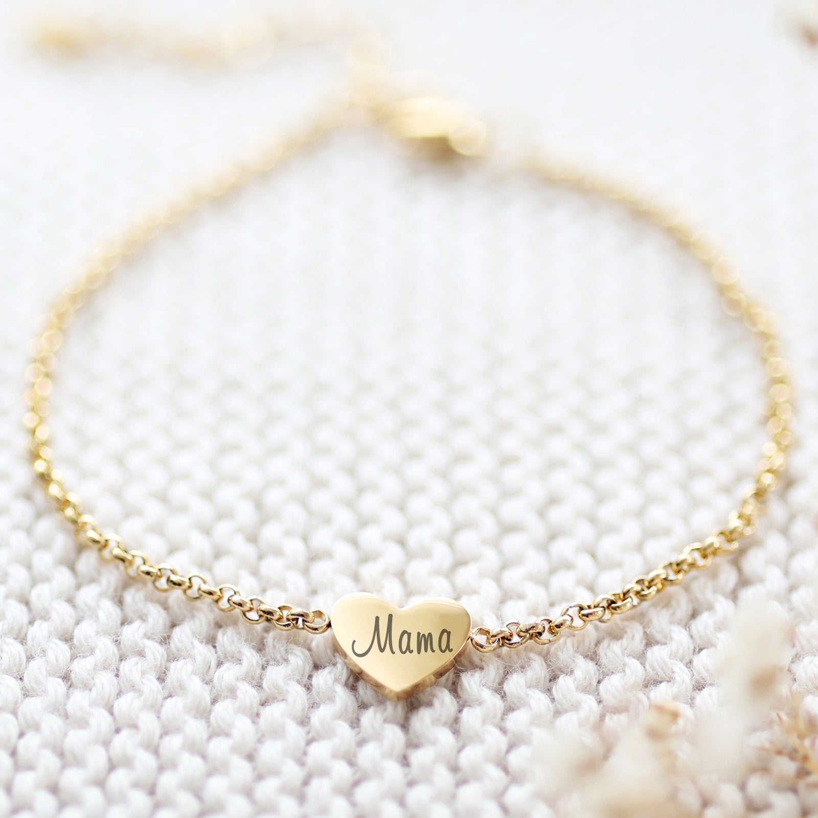 Personalized Heart Bracelet