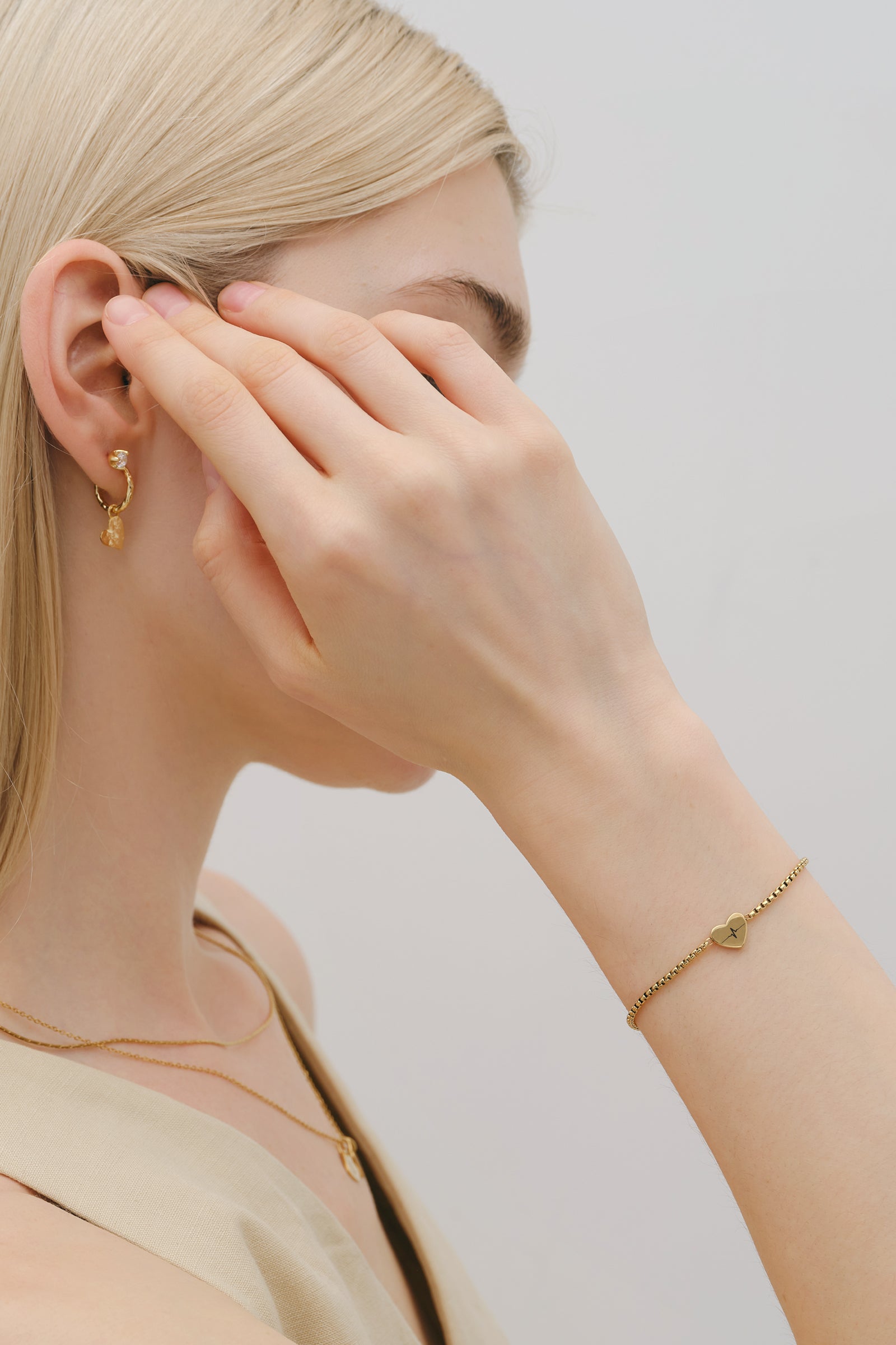 Personalized Heart Bracelet