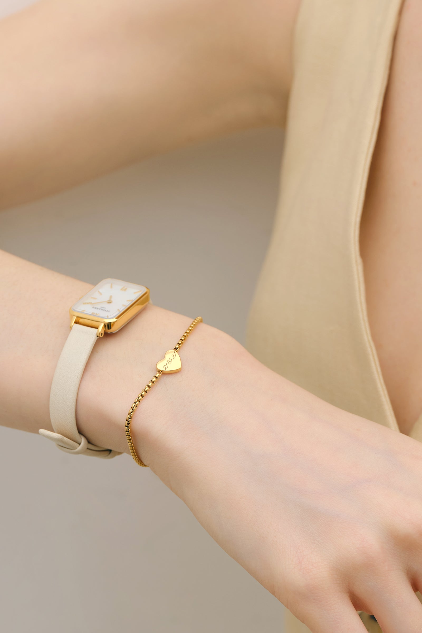 Personalized Heart Bracelet