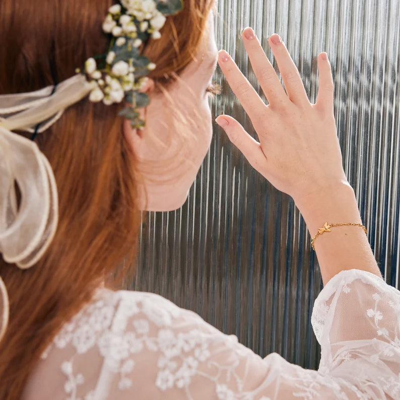 Guardian Angel Bracelet - Guardian Angel Bracelet - Children's Bracelet - Personalized Bracelet - Stainless Steel - Confirmation - Communion - AE006