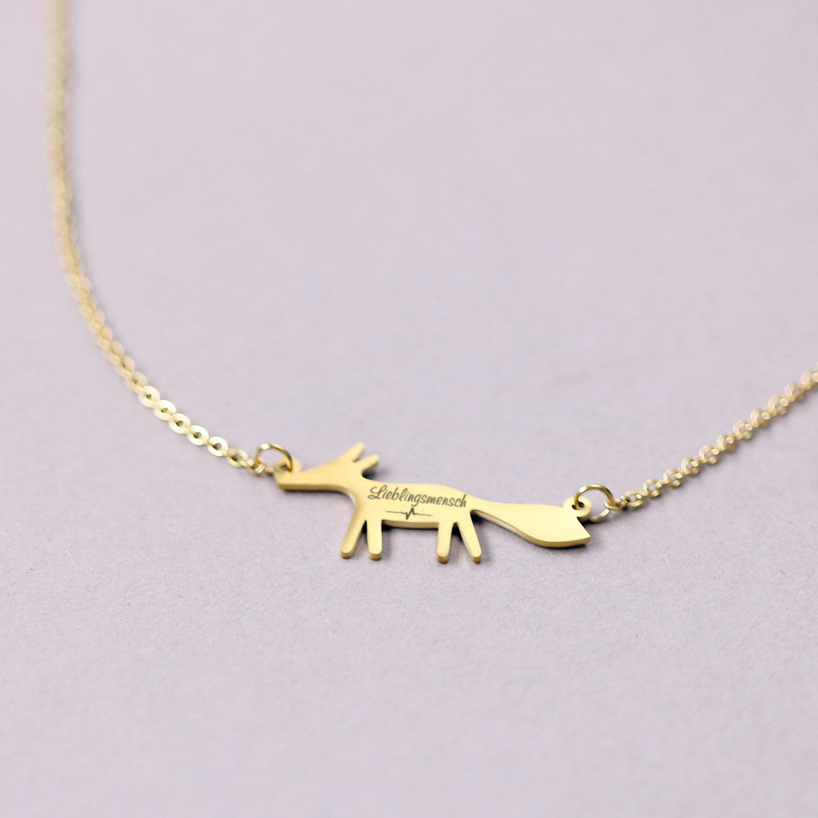 Customizable Fox Necklace