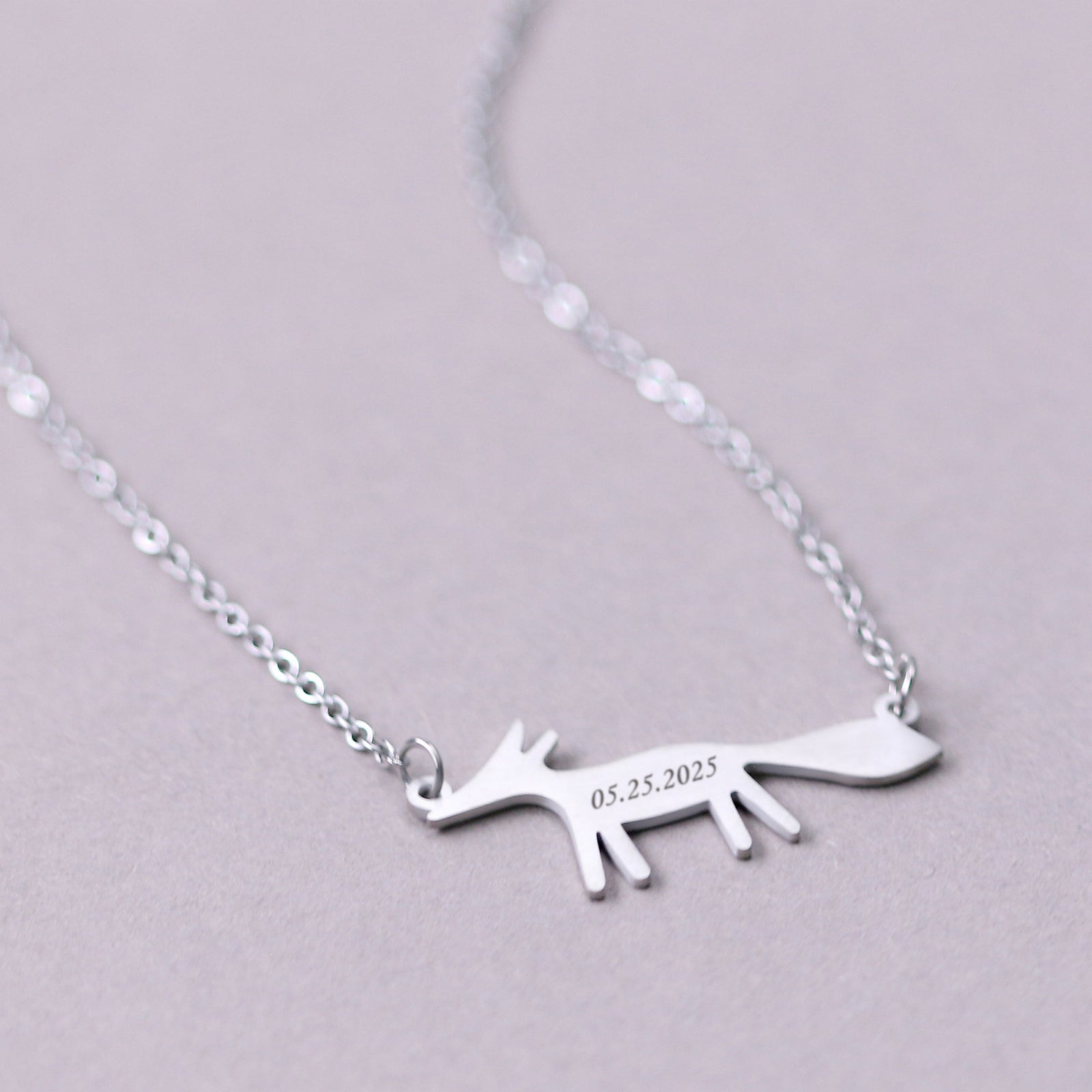 Customizable Fox Necklace