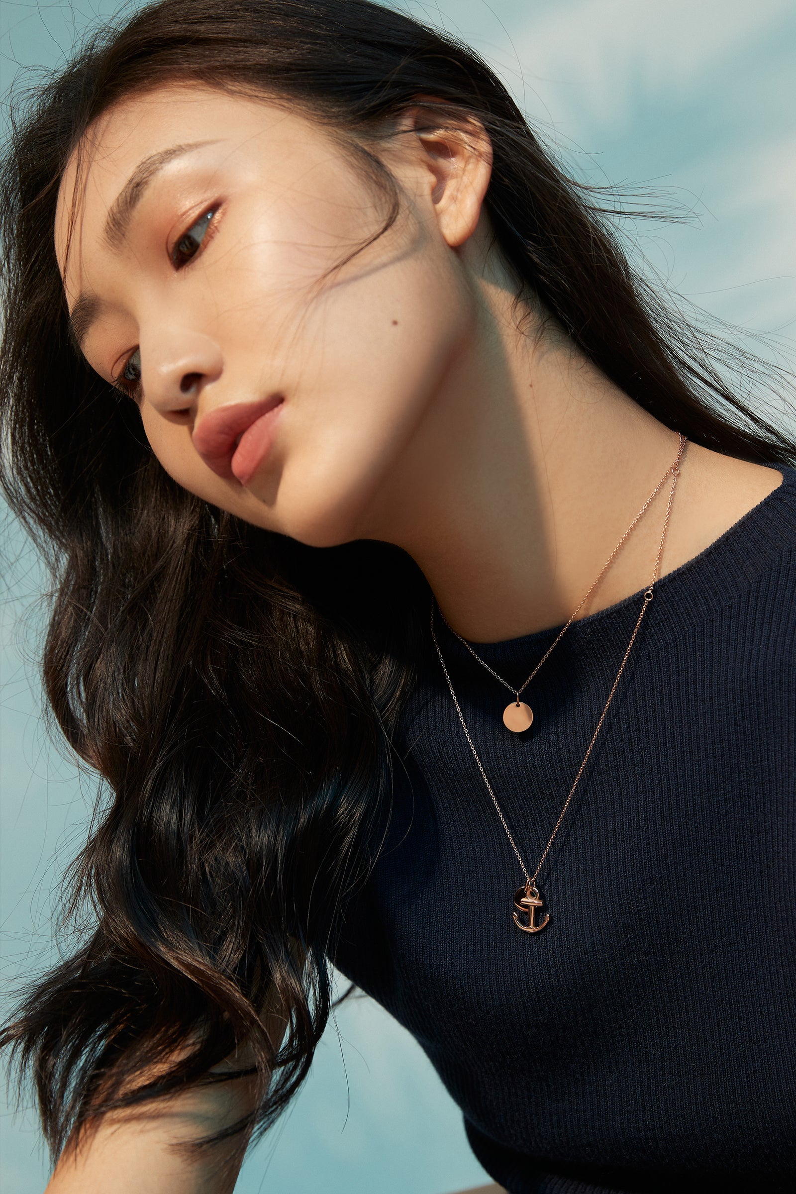 Anker-Kette mit Gravurplättchen