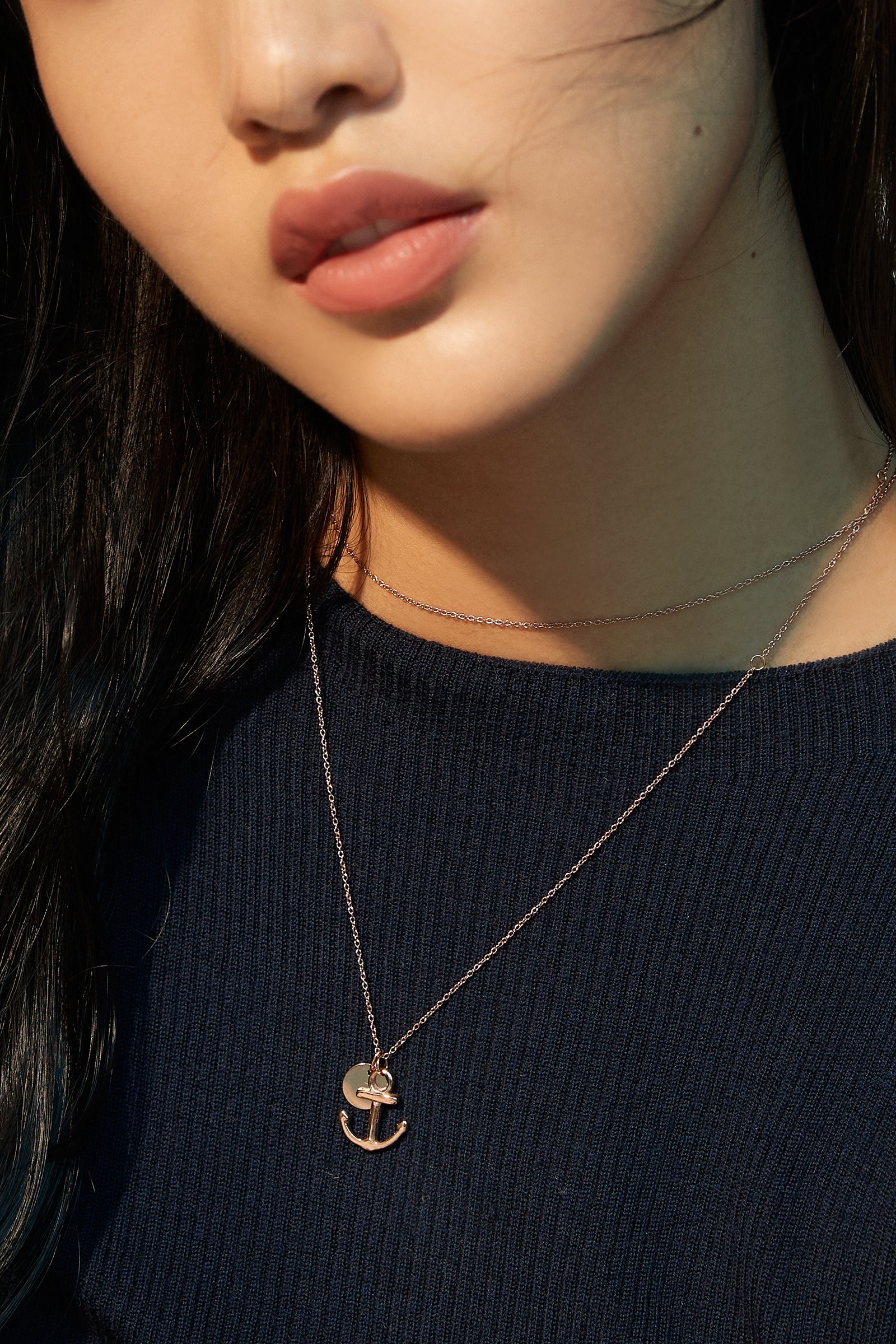 Anker-Kette mit Gravurplättchen