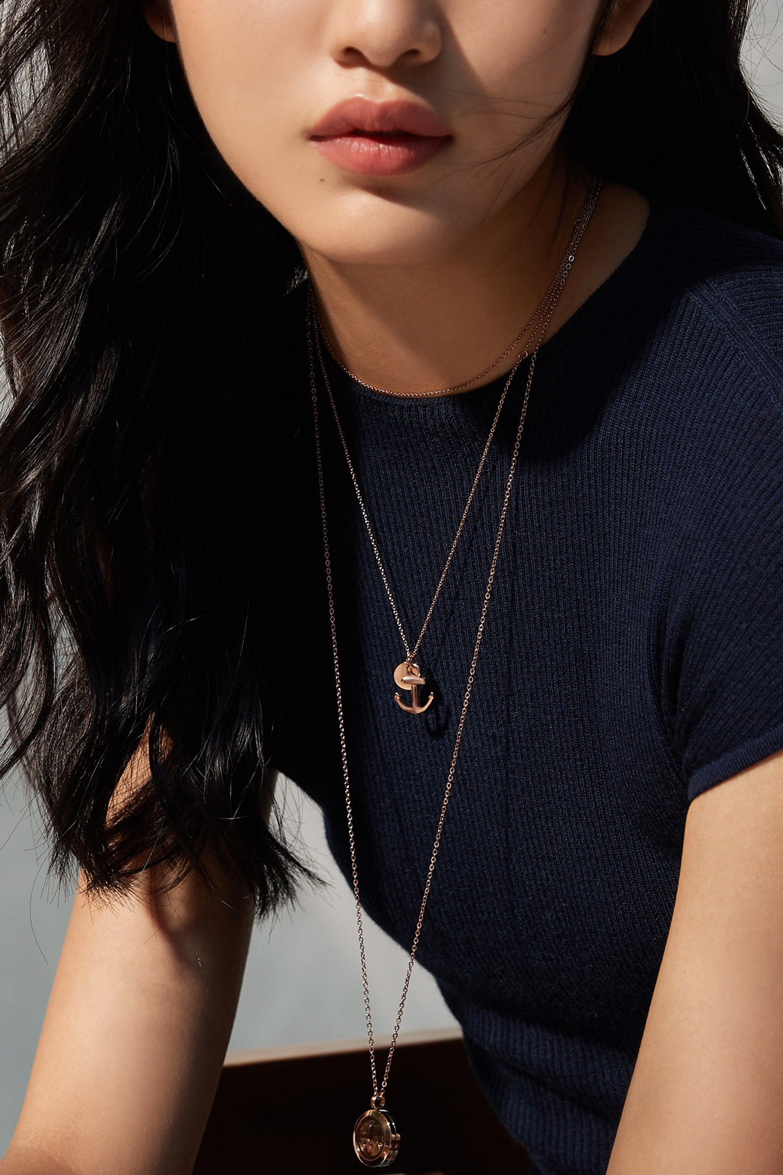 Anker-Kette mit Gravurplättchen