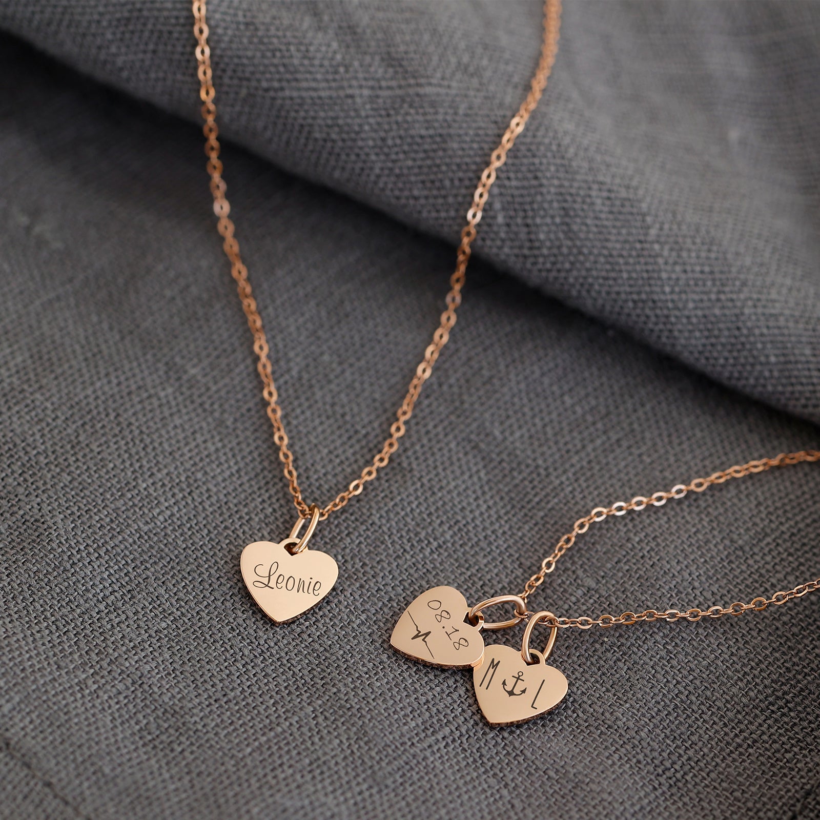 Herz Kette mit persönlicher Gravur