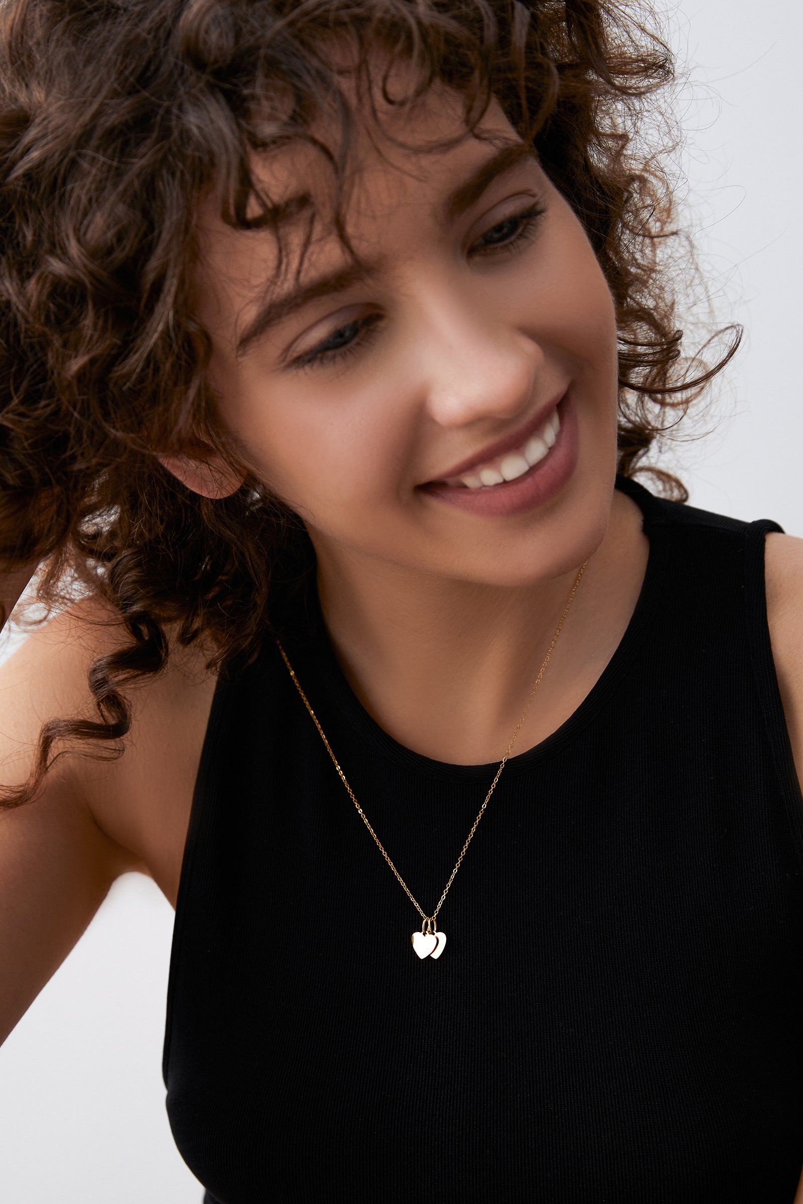 Personalized waterproof necklace with heart pendant | VIVIANNA