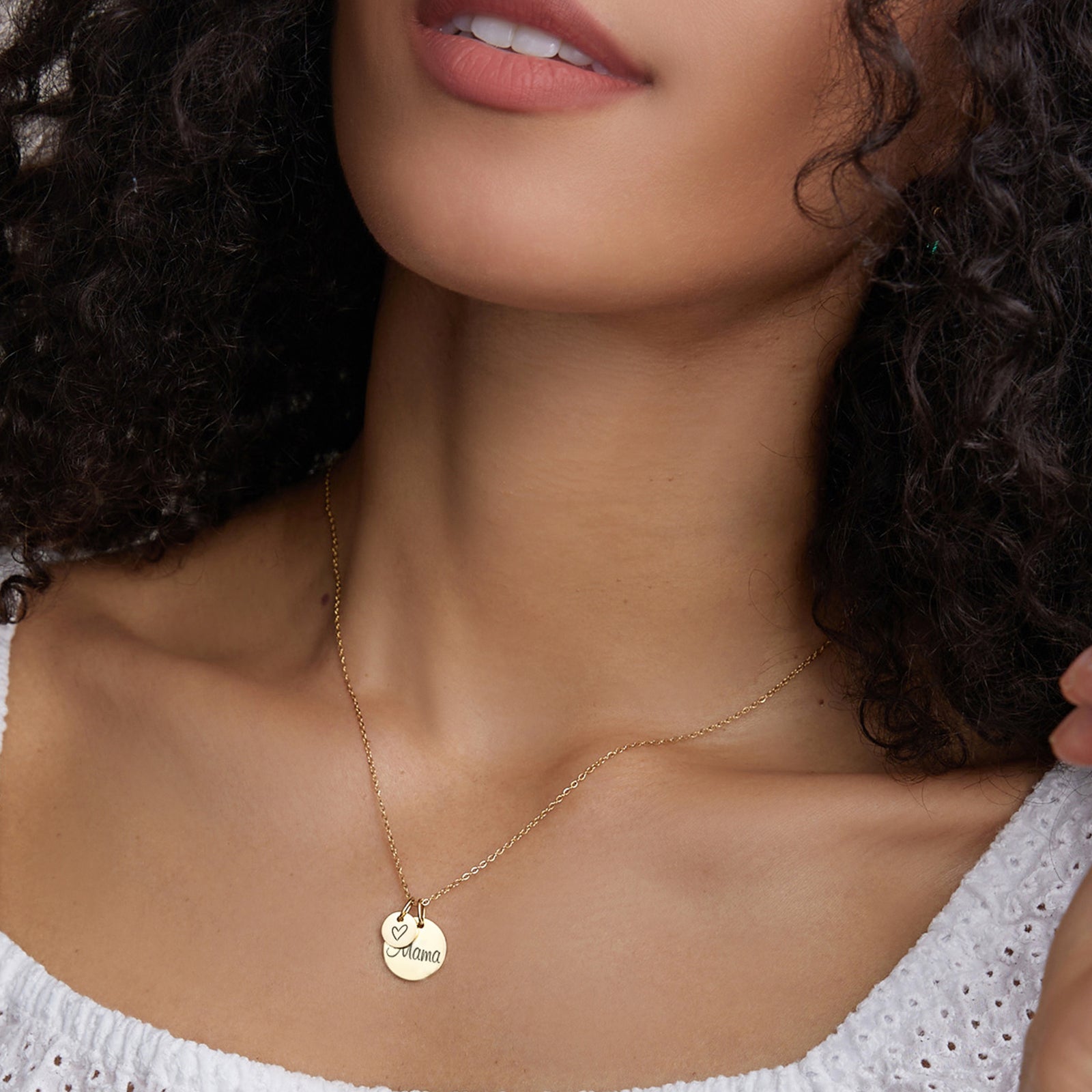 Familienkette mit kleinen & großen Gravurplättchen