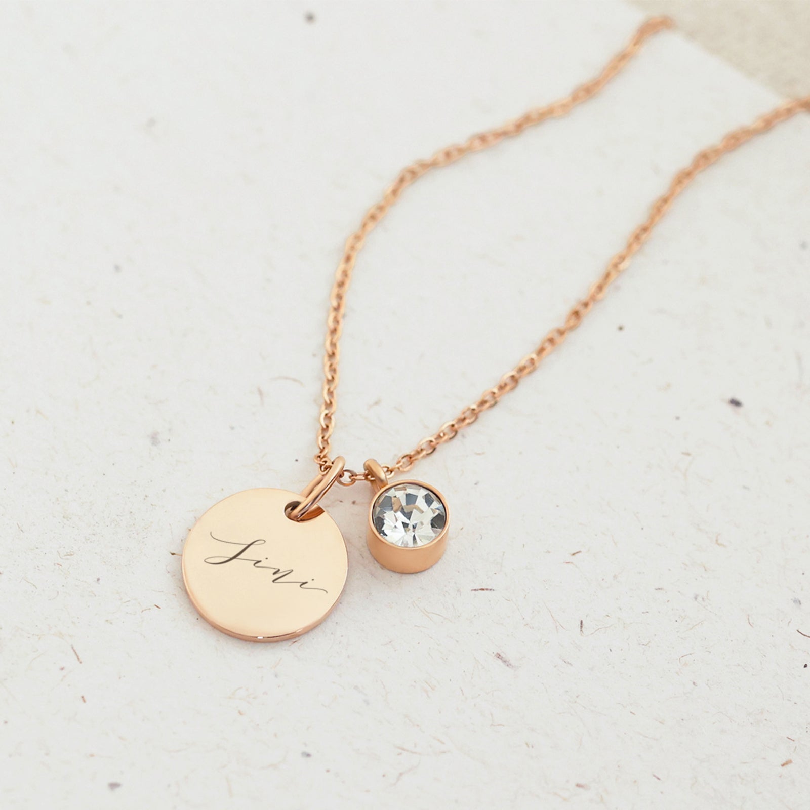 Personalized Necklace with Birthstone
