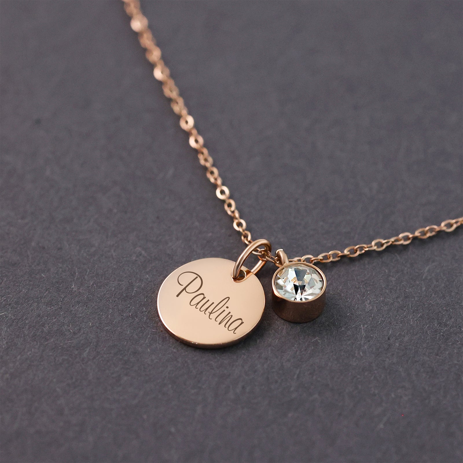 Personalized Necklace with Birthstone