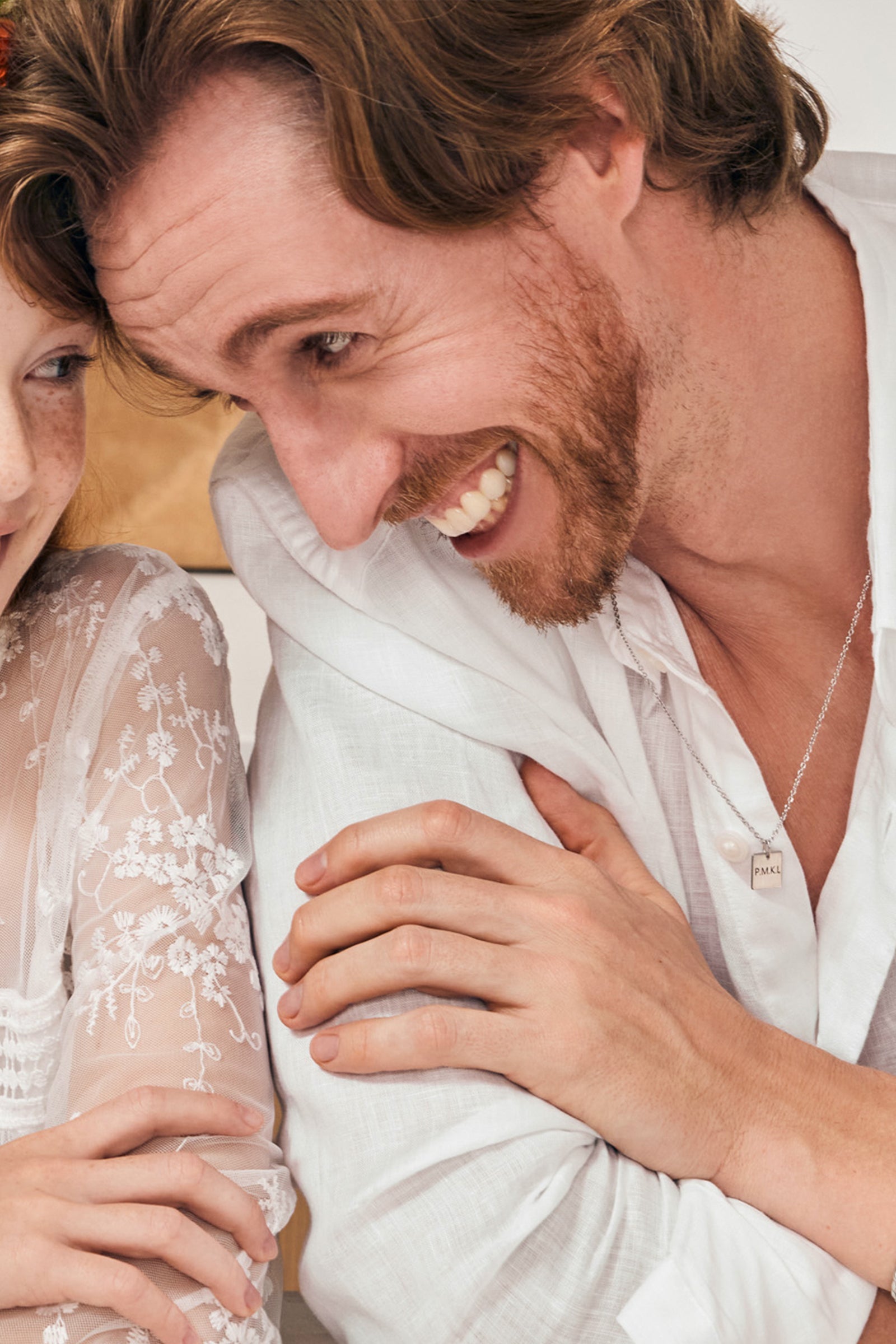 Personalized square men's necklace - stainless steel - with desired engraving - men's name necklace - family necklace - gift for him - HK019