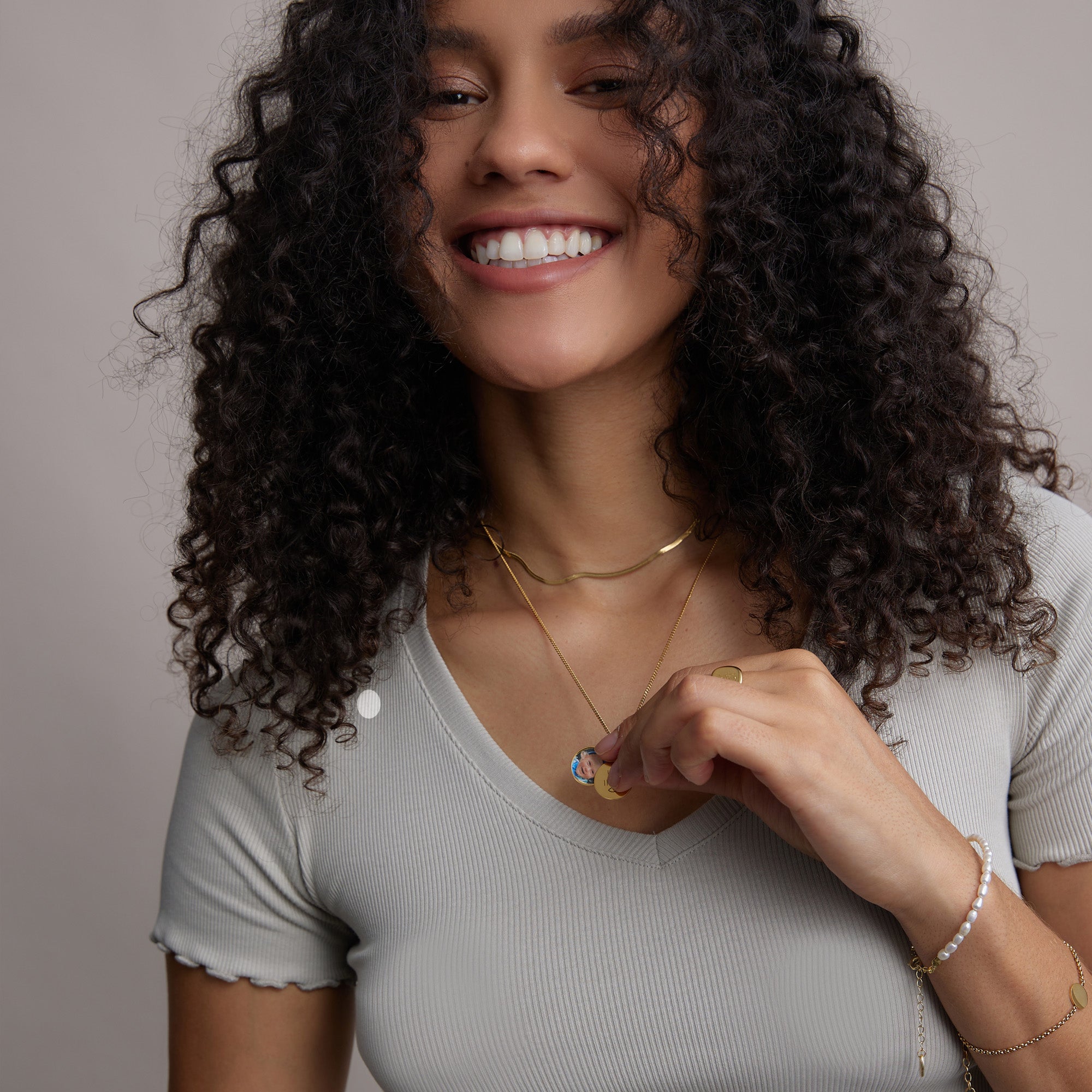 Personalisierte Foto-Medaillon Halskette - rund - VIVIANNASCHMUCK