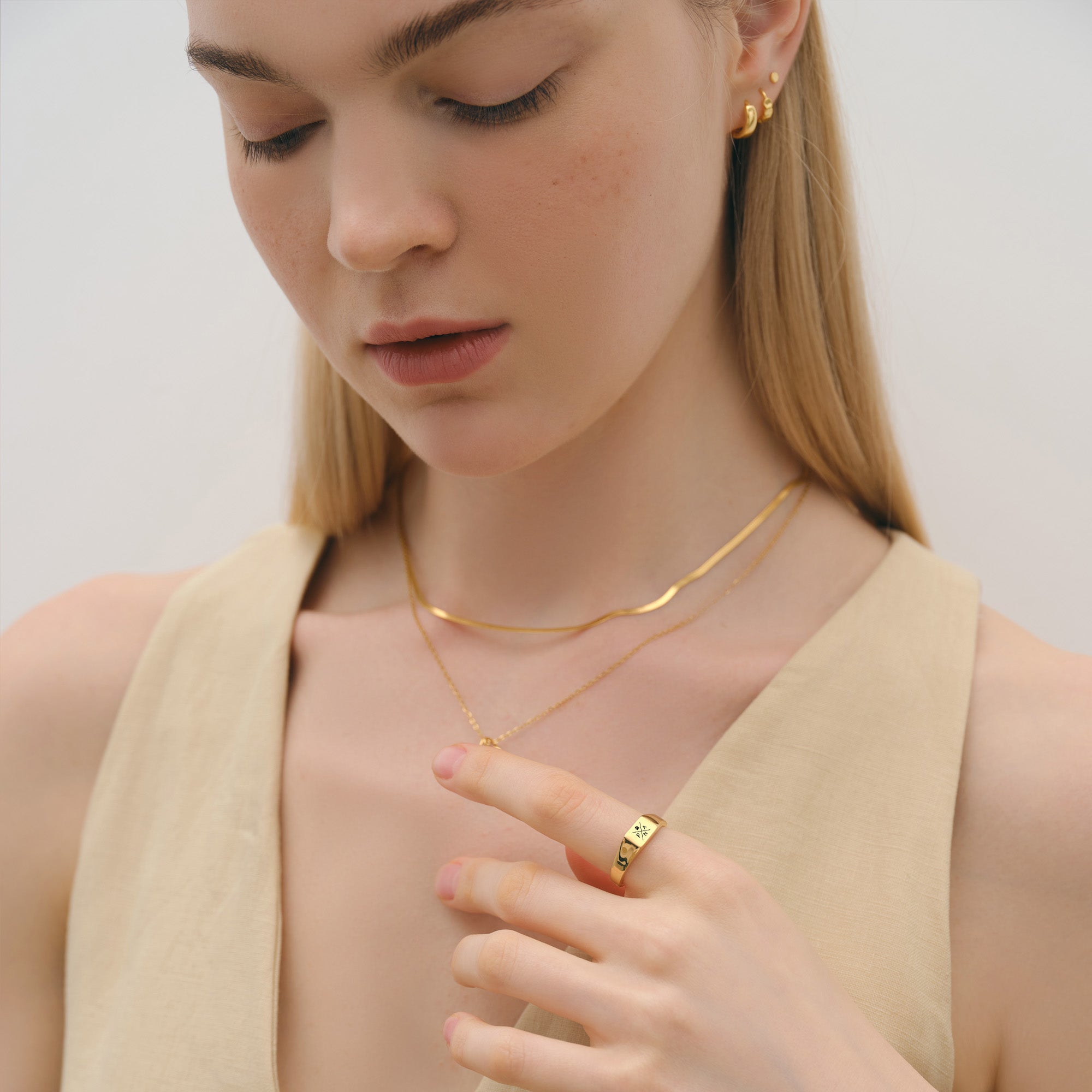 Siegelring mit Gravur - rechteckig - VIVIANNASCHMUCK