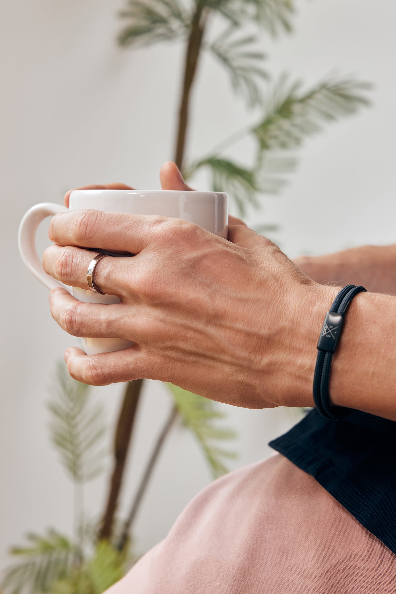 Herren Stapelring mit Gravur