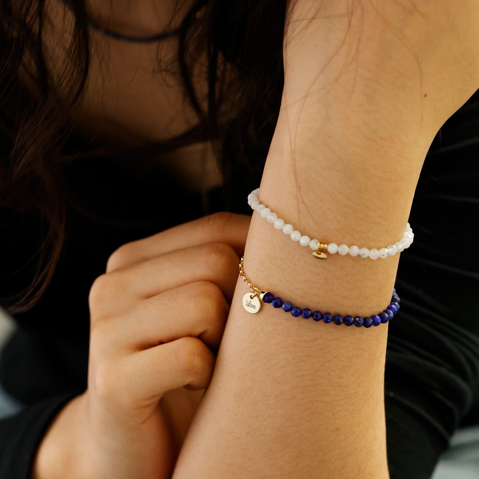 Lapis-Lazuli Armband - 925er Sterling Silber