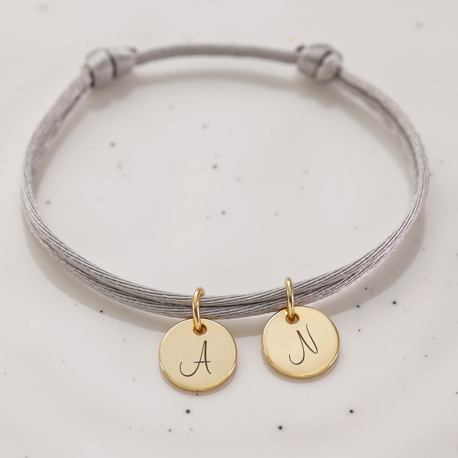 Personalisiertes Satin Armband - 925er Sterling Silber