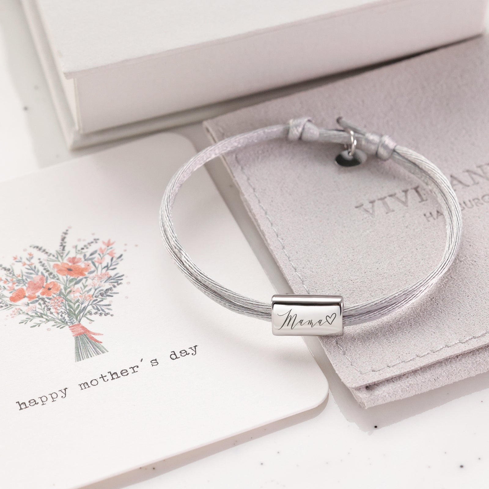 Guardian Angel Paracord Bracelet with Heart Birthstone - Baptism Gift with Card