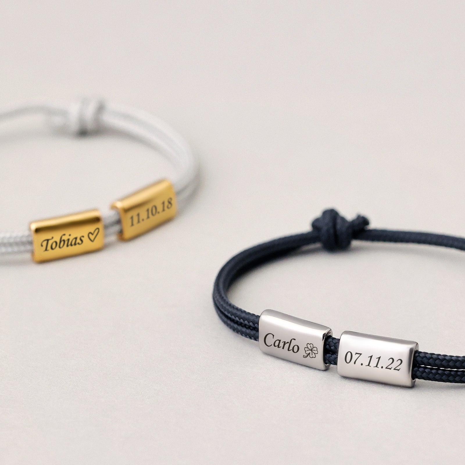 Segeltau Armband mit Gravur Damen Armband VIVIANNASCHMUCK