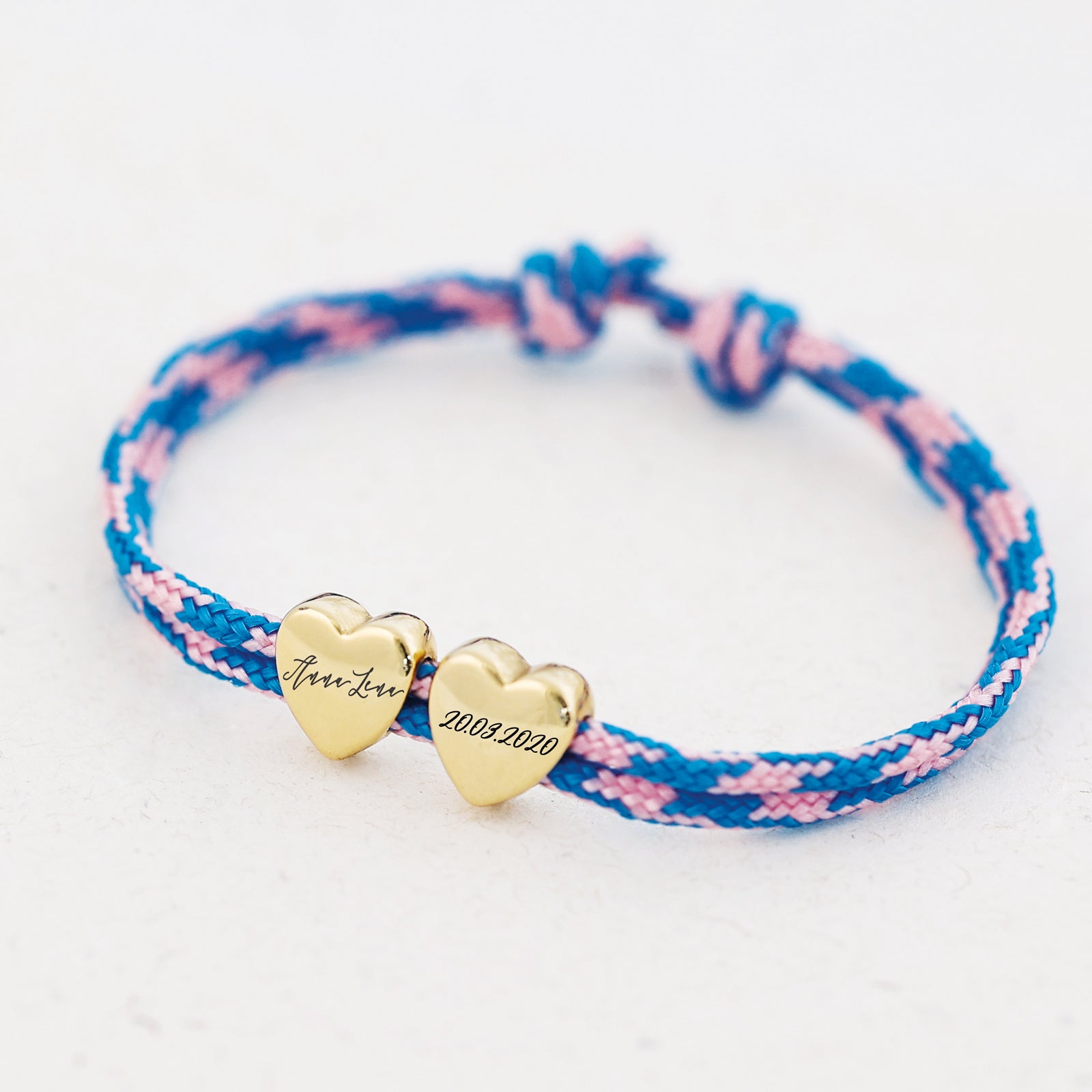 Personalized Sailing Rope Bracelet - Heart Bracelet