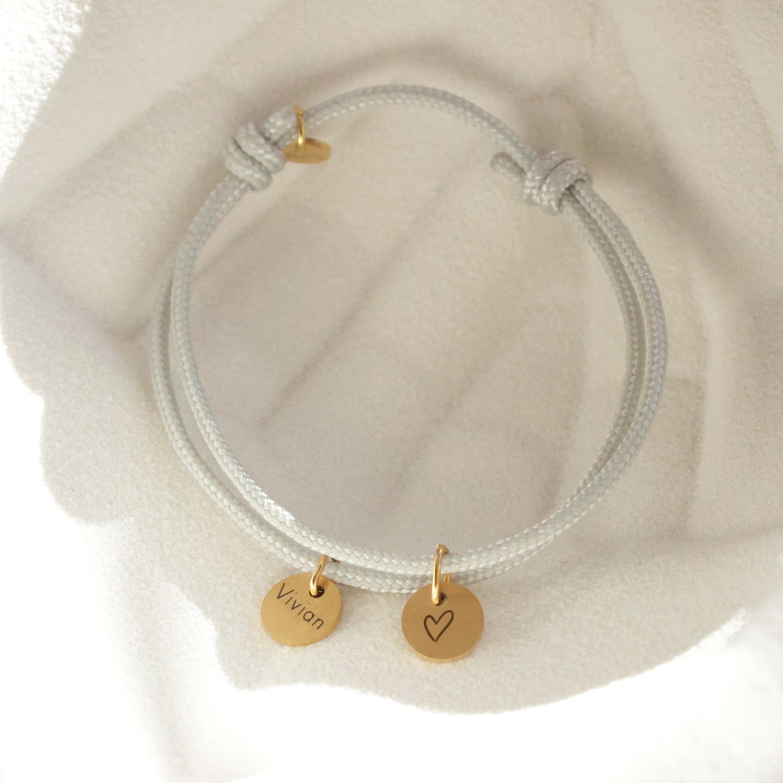 Segeltau Armband mit personalisiertem Anhänger