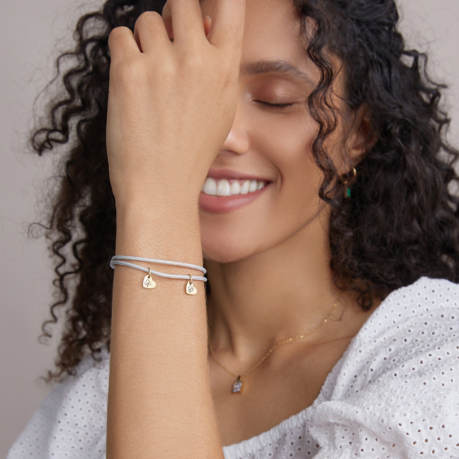 Herz-Armband aus Segeltau – mit Wunschgravur