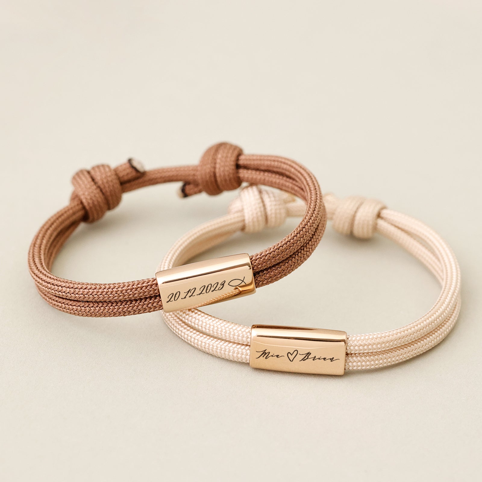 Personalized Bracelet - Sailing Rope Earth Tone Bracelet with Name - Communion Gift - Confirmation Gift - Confirmation Gift - A208