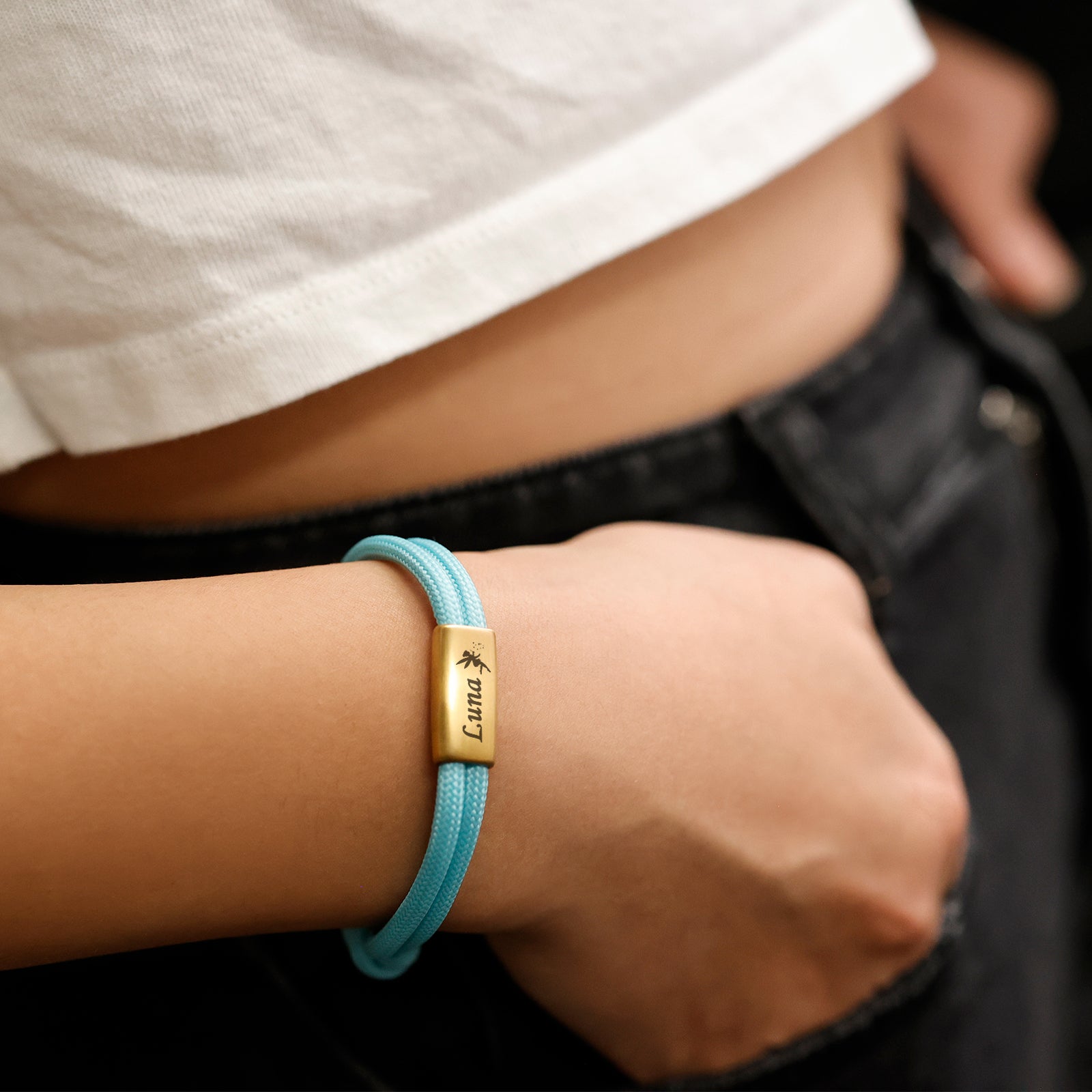 Segeltau Armband mit Gravur