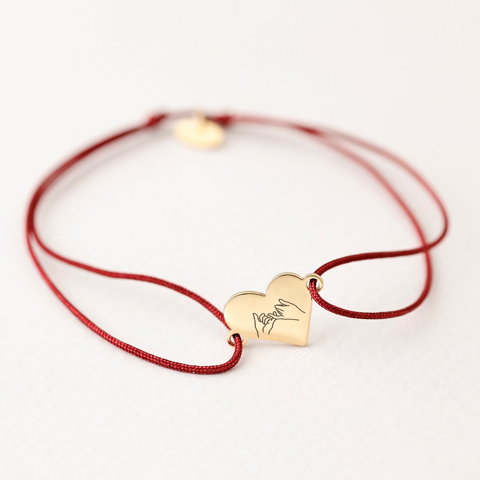 Feines Herz-Armband mit Wunschtext Damen Armband VIVIANNASCHMUCK