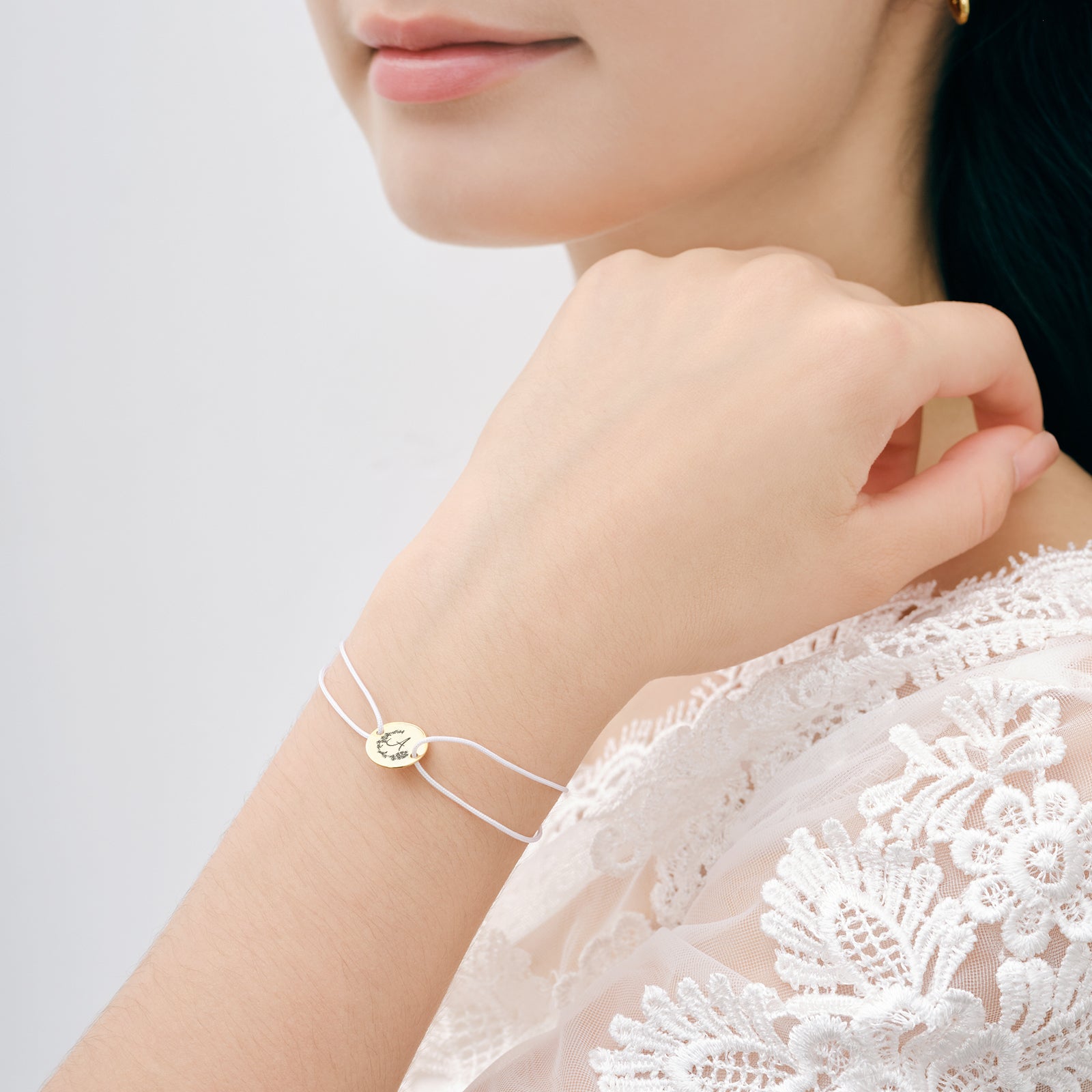 Nylon Unisex Armband mit Gravur Damen Armband VIVIANNASCHMUCK