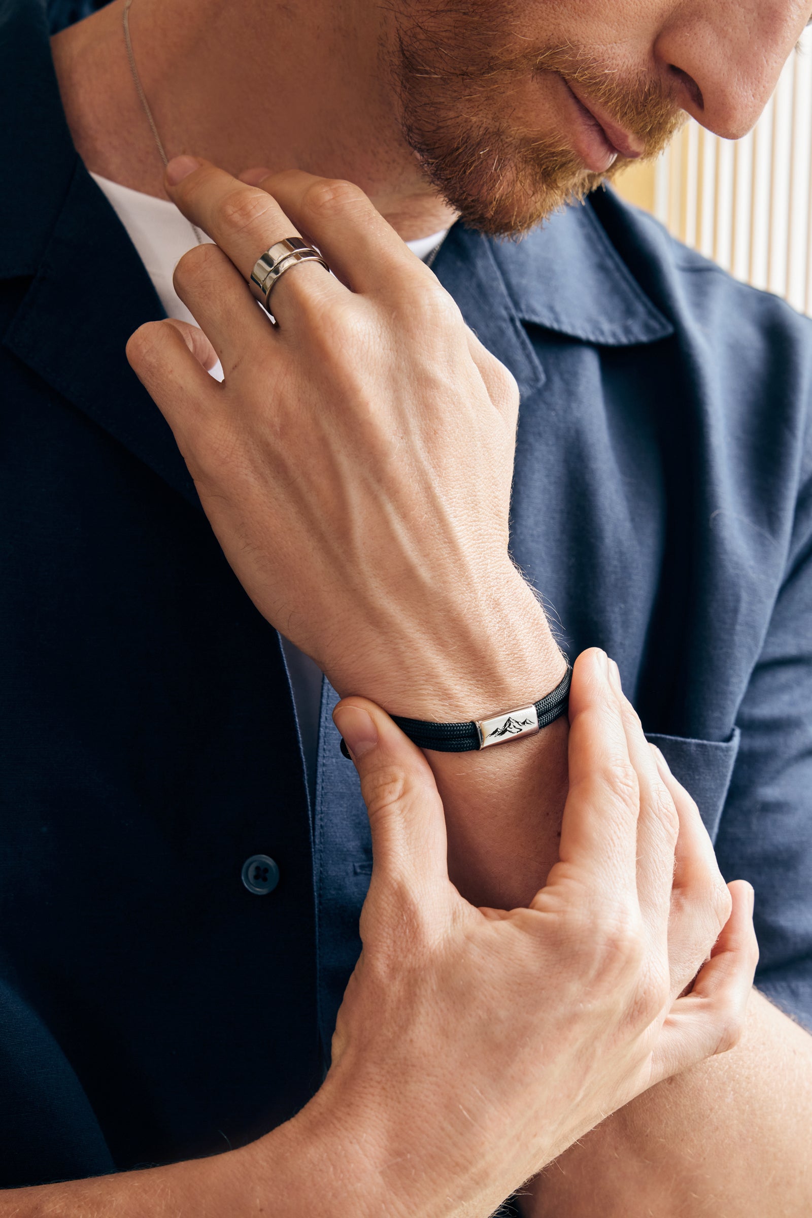 Segeltau Herrenarmband mit Gravur Herren Armband VIVIANNASCHMUCK