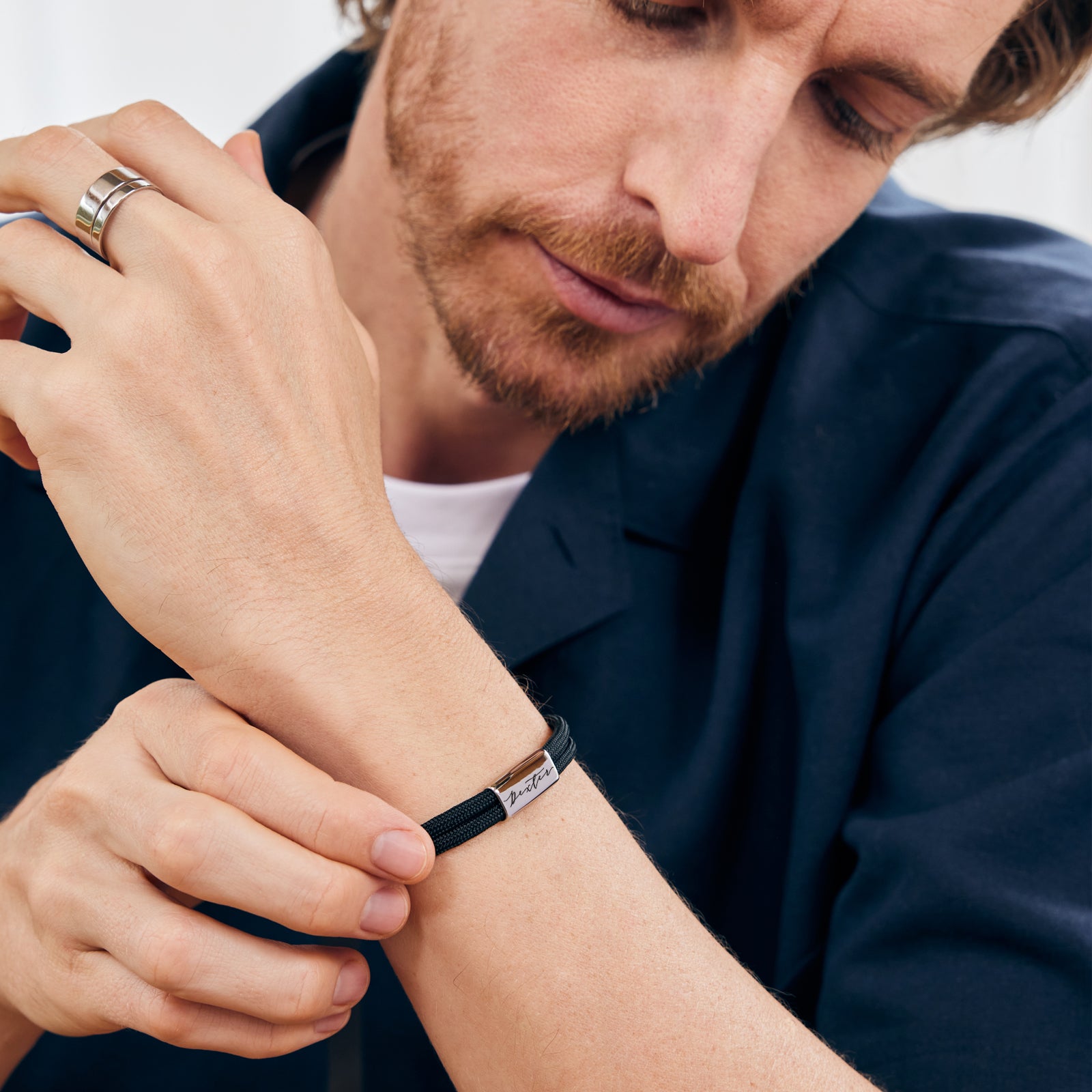 Segeltau Herrenarmband mit Gravur Herren Armband VIVIANNASCHMUCK