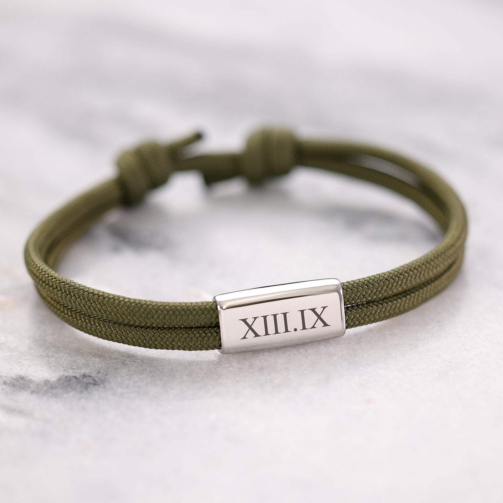 Segeltau Herrenarmband mit Gravur