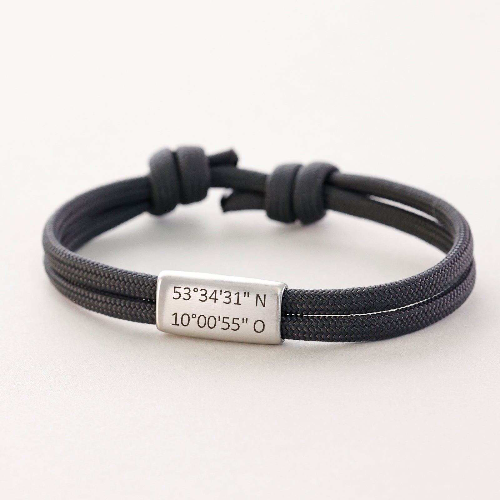 Segeltau Herrenarmband mit Gravur