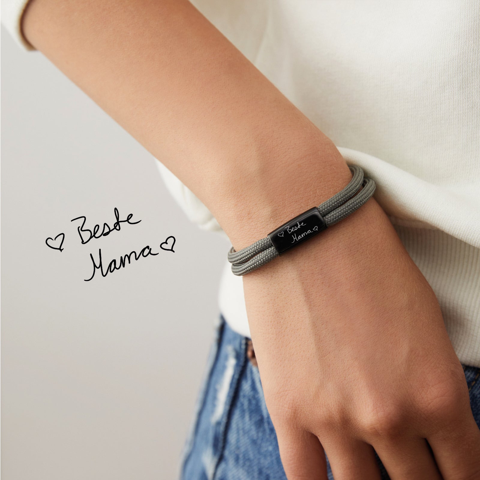 Personalisiertes Armband mit echter Zeichnung