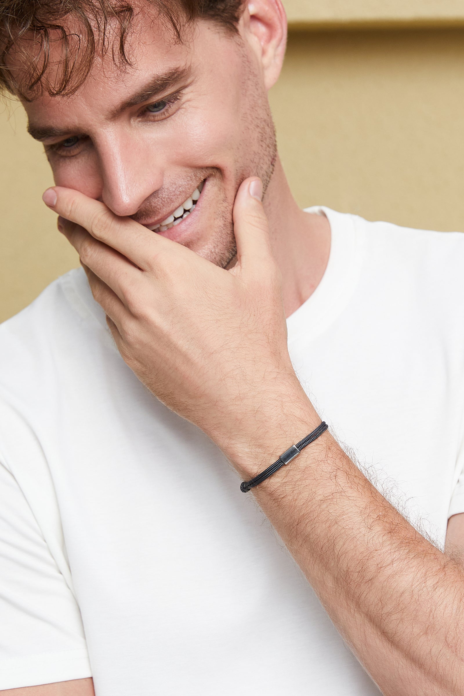 Feines Segeltau-Armband mit Gravur